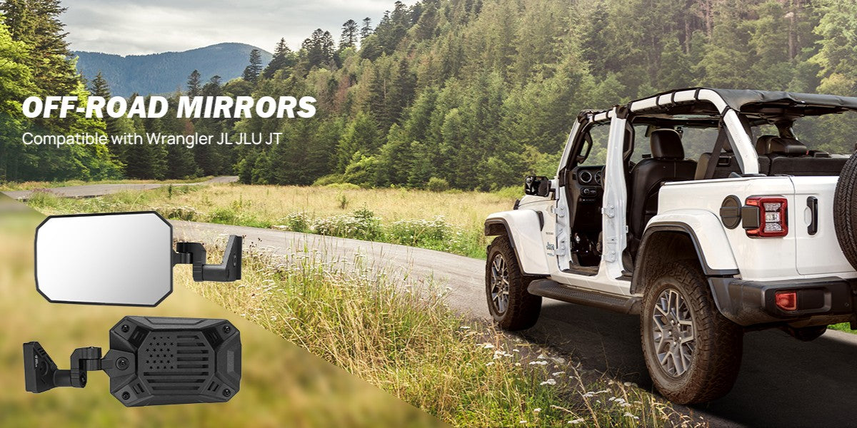 Jeep side mirrors for Wrangler and Gladiator