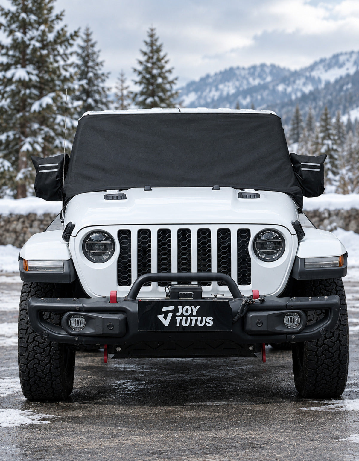 Windshield Snow Cover for Jeep Wrangler JK/JL & Gladiator JT, with Side Window & Mirror Protection