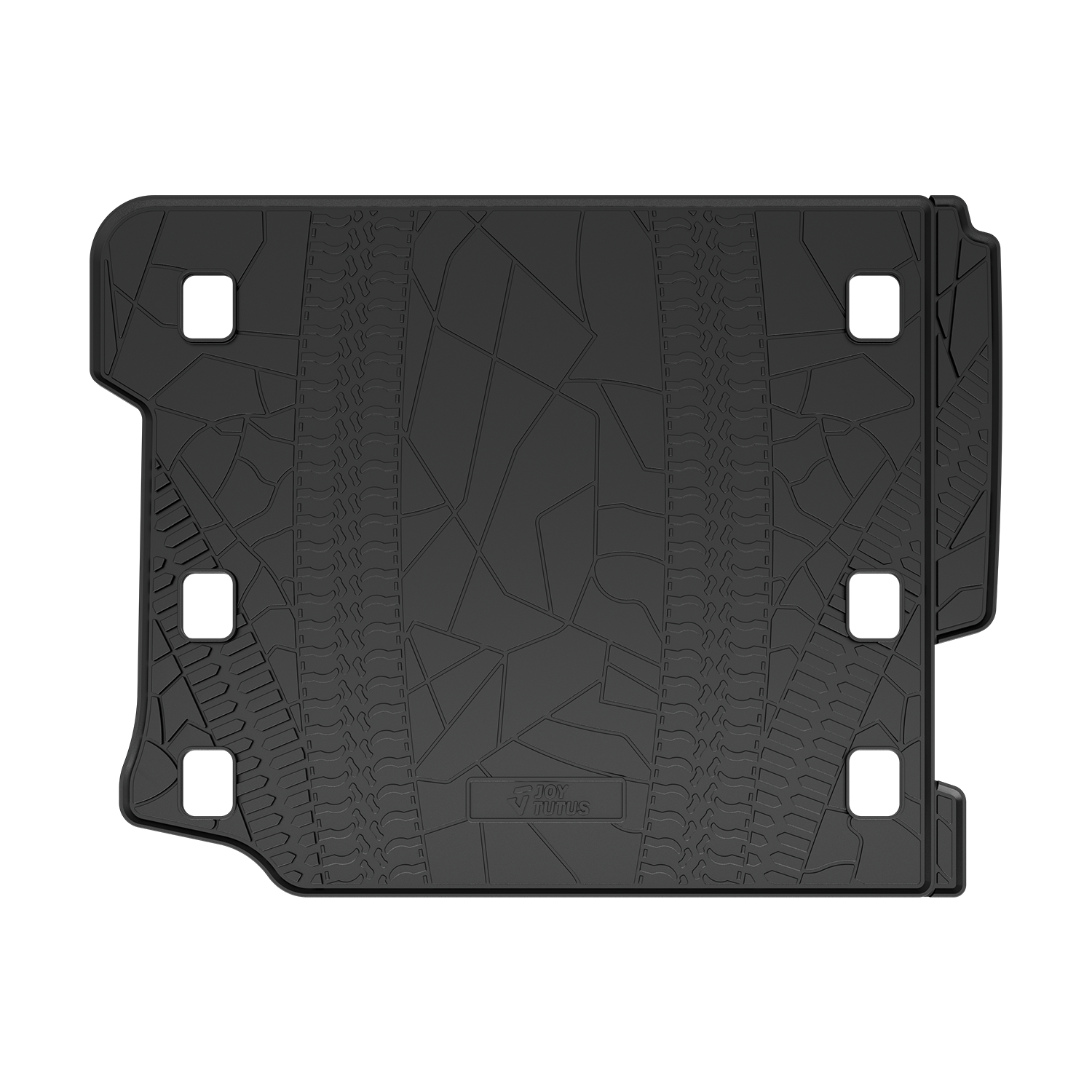 JOYTUTUS Cargo Mat fits 2018-2024 Wrangler JL 4X4 with OEM Subwoofer- NOT FIT 4XE