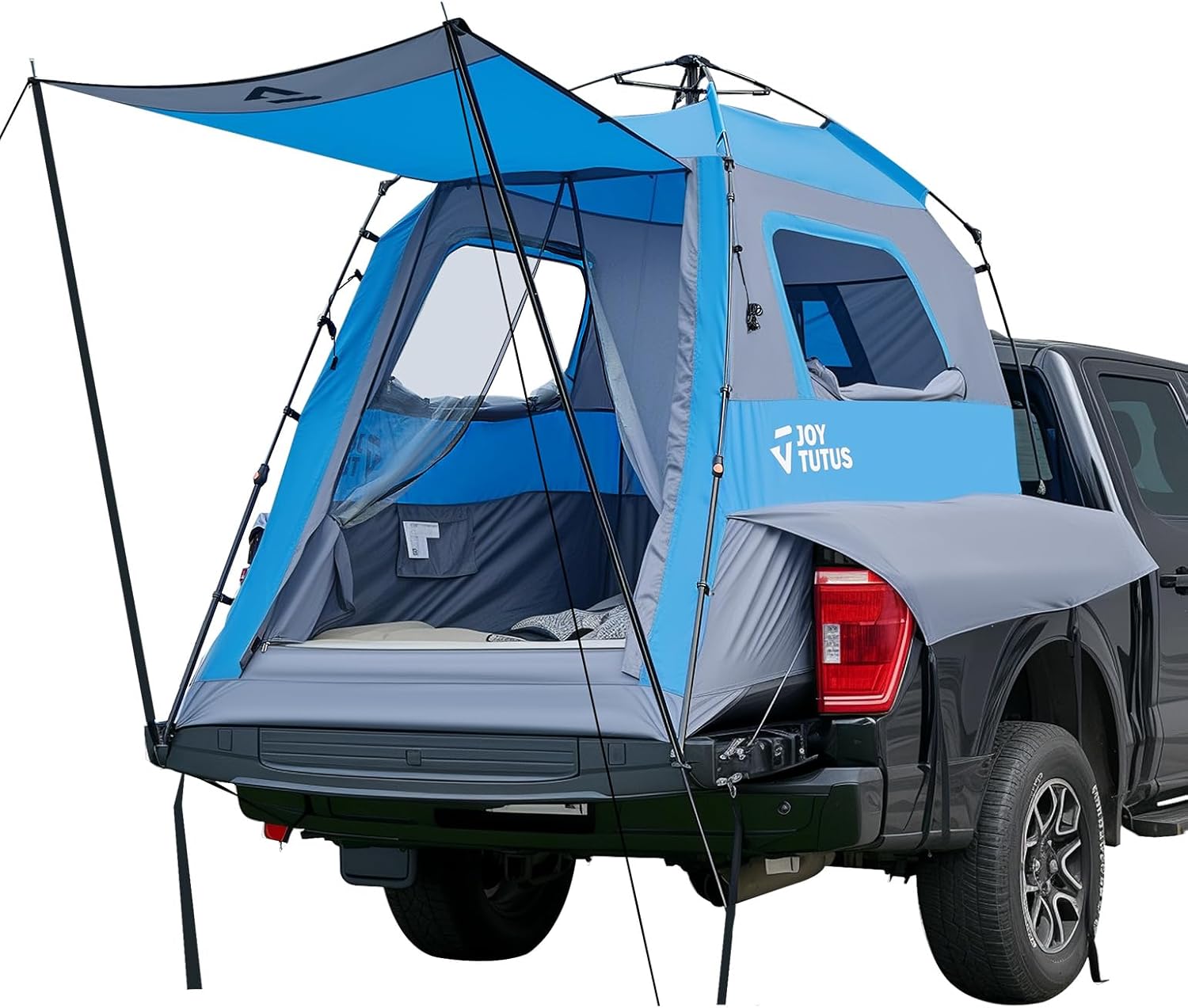 Truck Tent for 5'5" - 6'5" Truck Bed, Automatic Instant Setup Truck Camping Tent for 2 Person