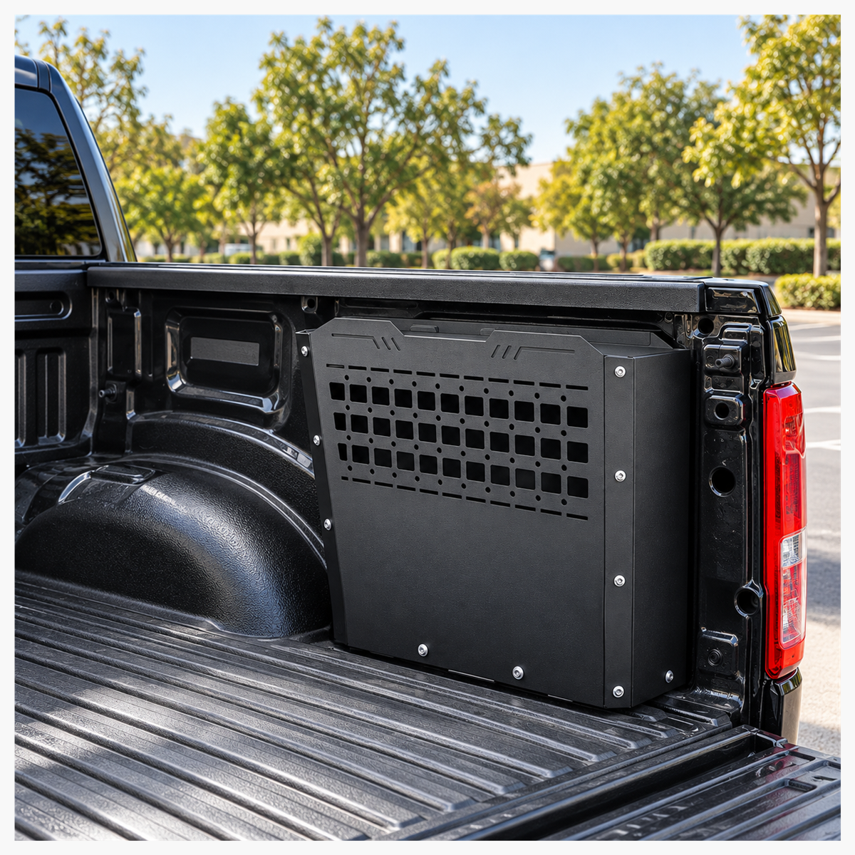 57L Metal Truck Bed Storage Box with MOLLE Panel for Ford F-150, F-250 & F-350 (2015–2026)