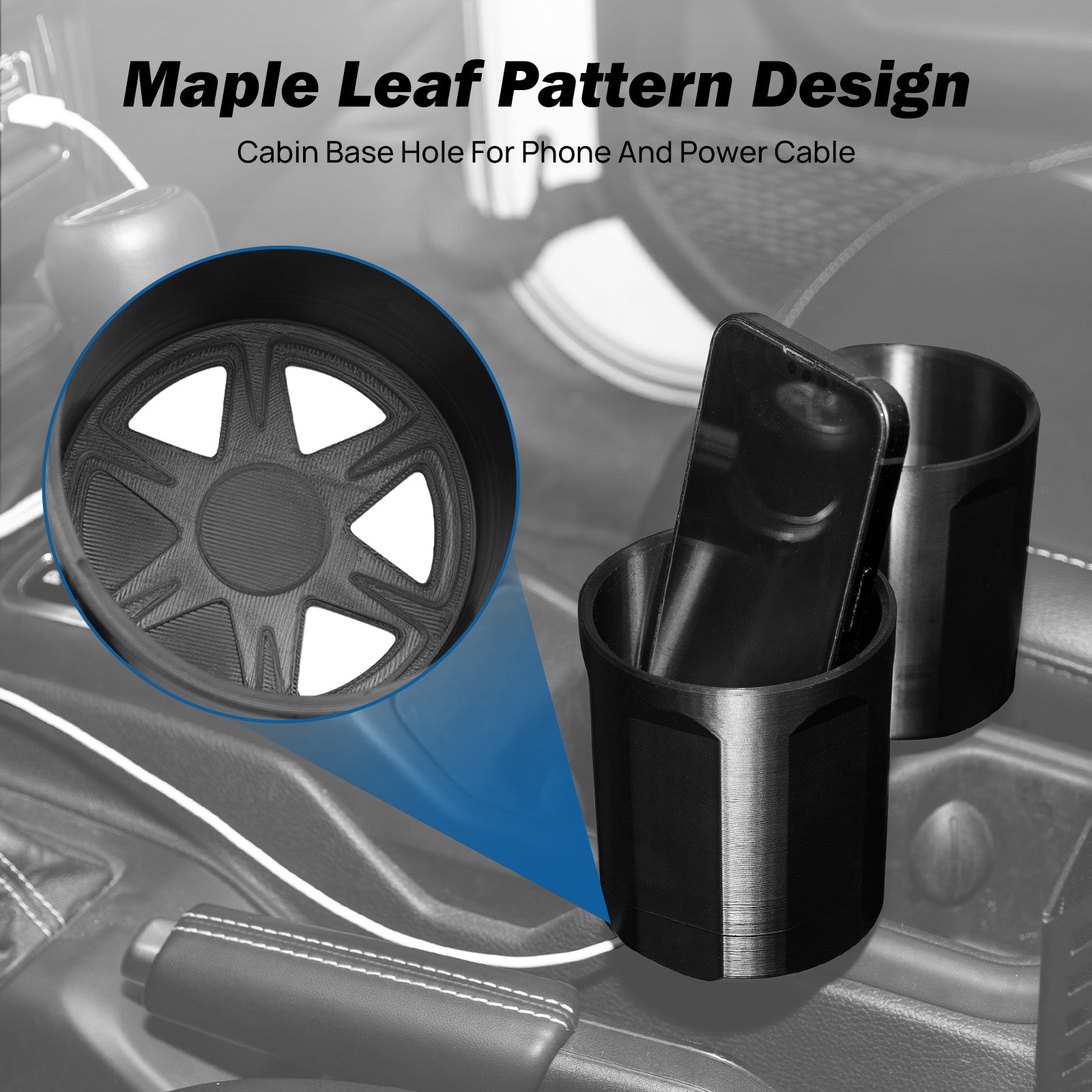 The Original Double 3rd Cup Holder for Jeep JL & Gladiator