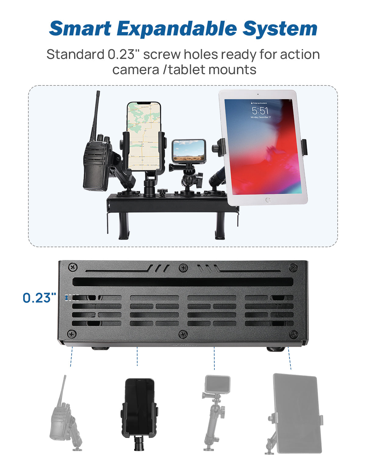 Dash Platform Phone Mount for Toyota 4Runner 2025, Metal Mount