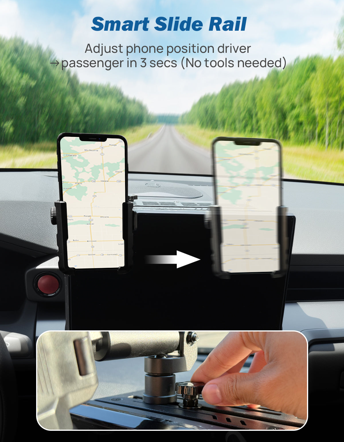 Dash Platform Phone Mount for Toyota 4Runner 2025, Metal Mount