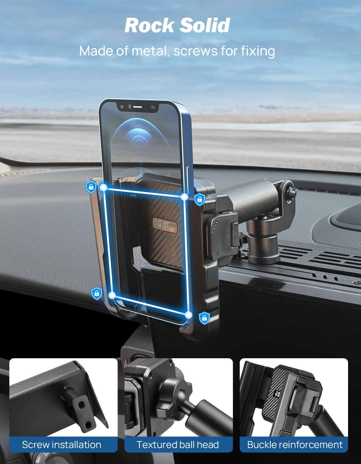 Dash Platform Phone Mount for Toyota 4Runner 2025, Metal Mount