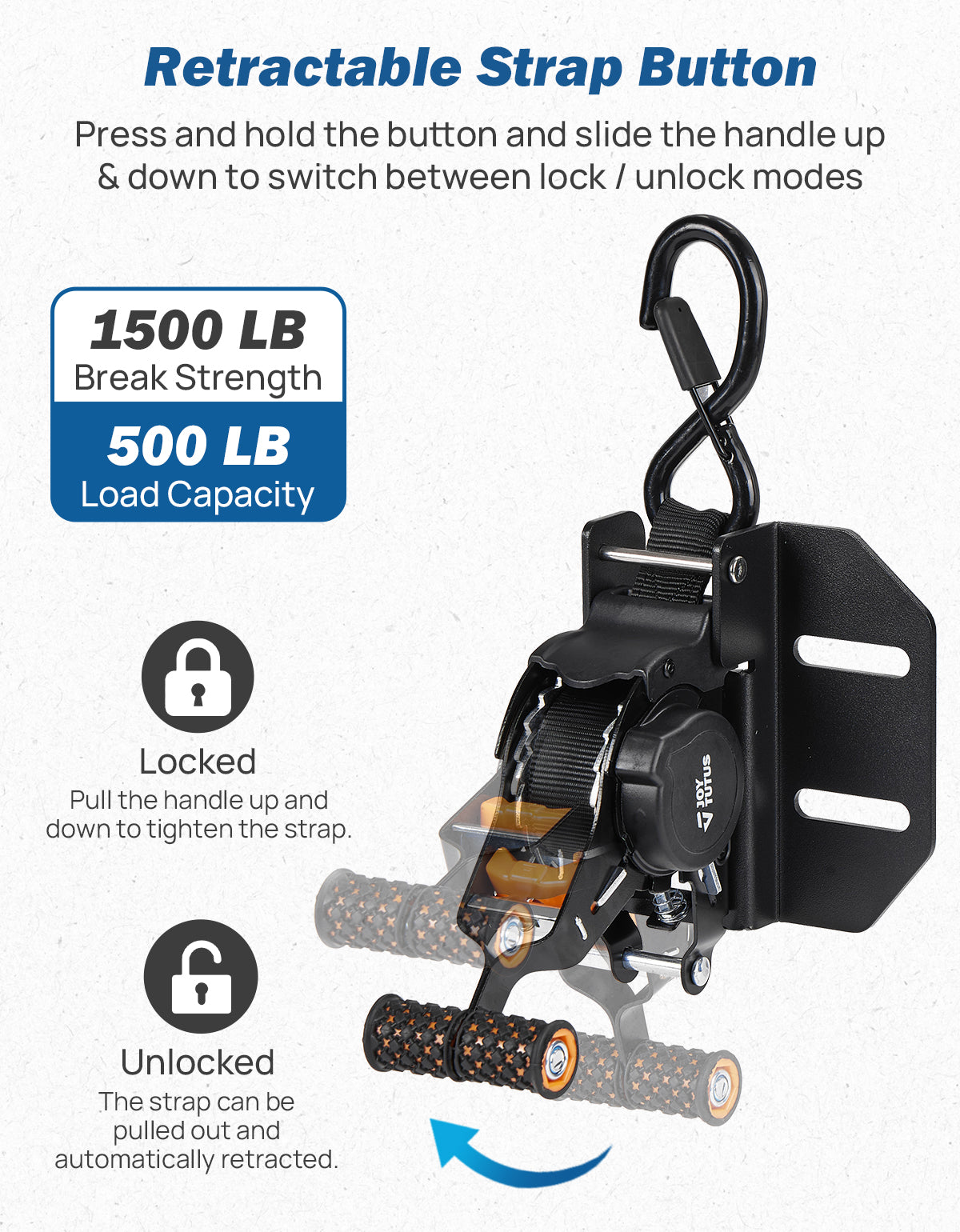 Auto-Retracting Ratchet Straps for Silverado & Sierra (2019–2026)