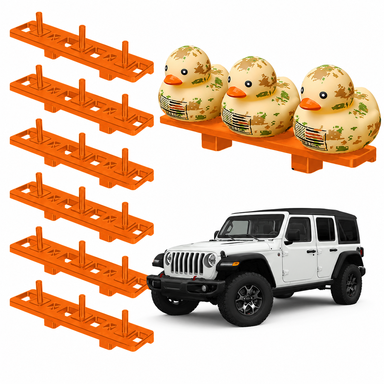 Duck Holder for Jeep Wrangler JL/JT (2018-2023) - 6 Pack