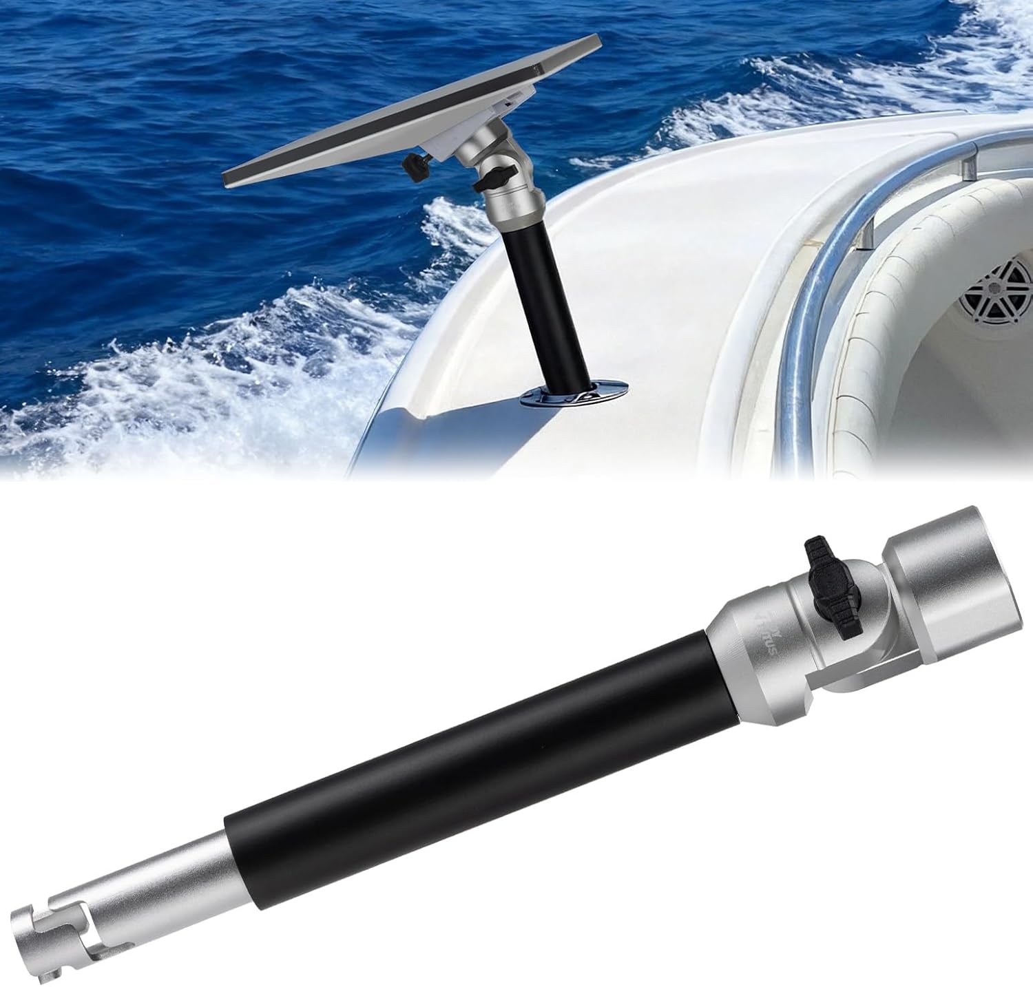 Starlink Mini Rod Holder Mount for Boats, Marine-Grade Adjustable Mount with Dual Locking System