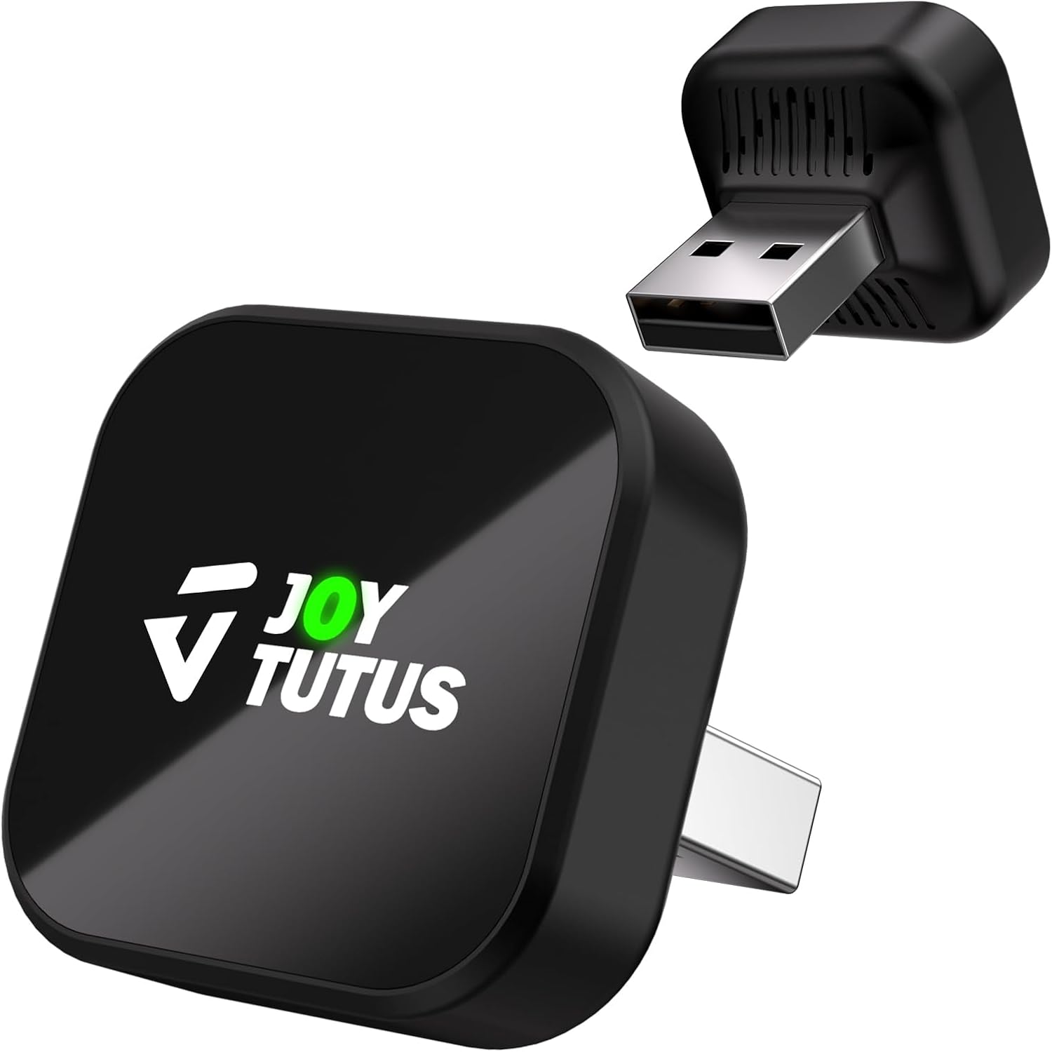 JOYTUTU Wireless CarPlay Adapter, 3 in 1 Wired to Wireless for iphone CarPlay & Android Auto, Adapter Compatible with USB C & Type C, Mini Cube Design for Cars with Built-in Wired