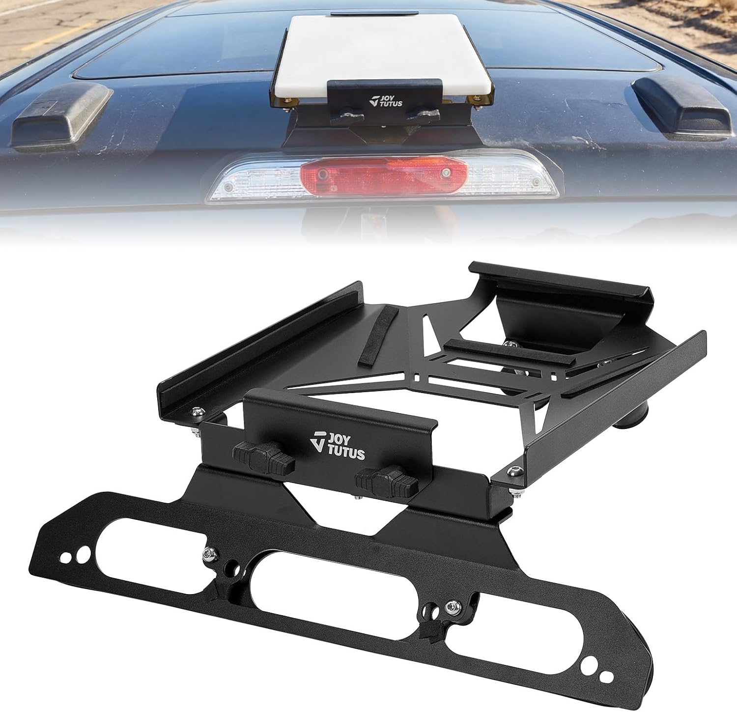 JOYTUTUS Aluminum Mount Compatible with Starlink Mini for F-150 (2015+) Drill-Free Cab Installatio for F-250-F-550 (2017+) Black