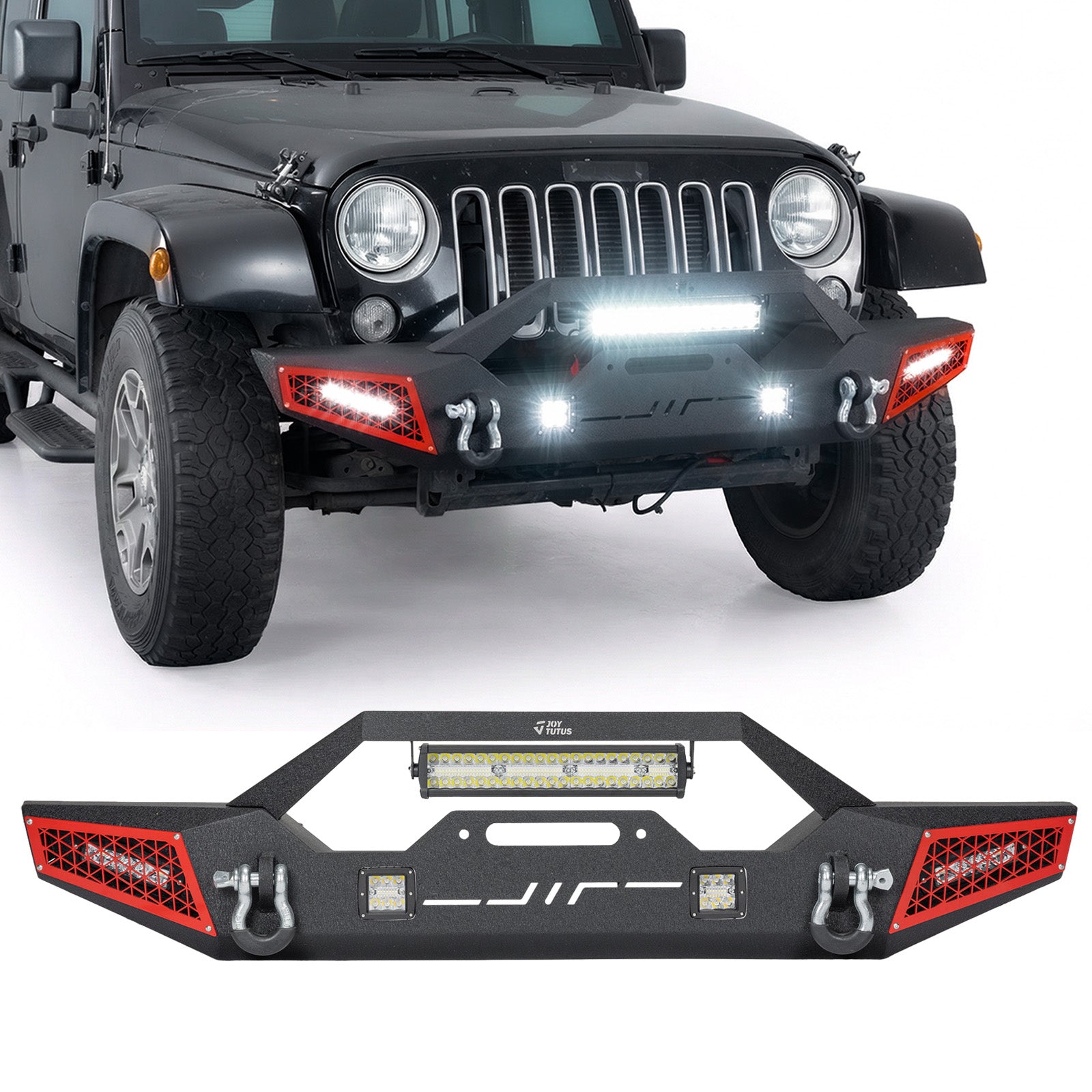 Jeep Wrangler JK (2007–2018), JL (2018–2026) & Gladiator JT Front Bumper