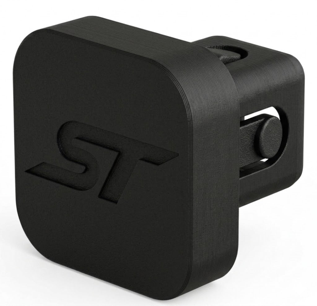 Joytutus 3D Printed ST Trailer Hitch Cover for Ford F150 | Anti-Break Snap-On 2" Receiver Cover