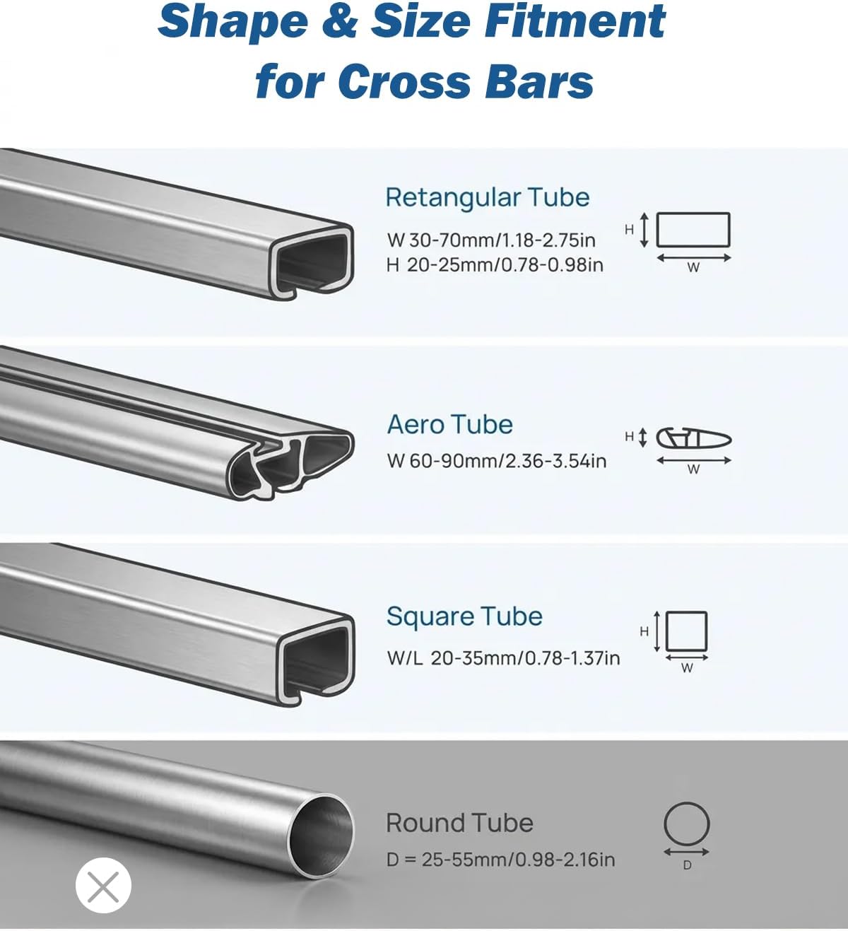 JOYTUTUS Roof Rack Mount Compatible with Starlink Mini Rv Ladder Mount Compatible Rectangular,Aerodynamic,Square Crossbar, Aluminum Alloy