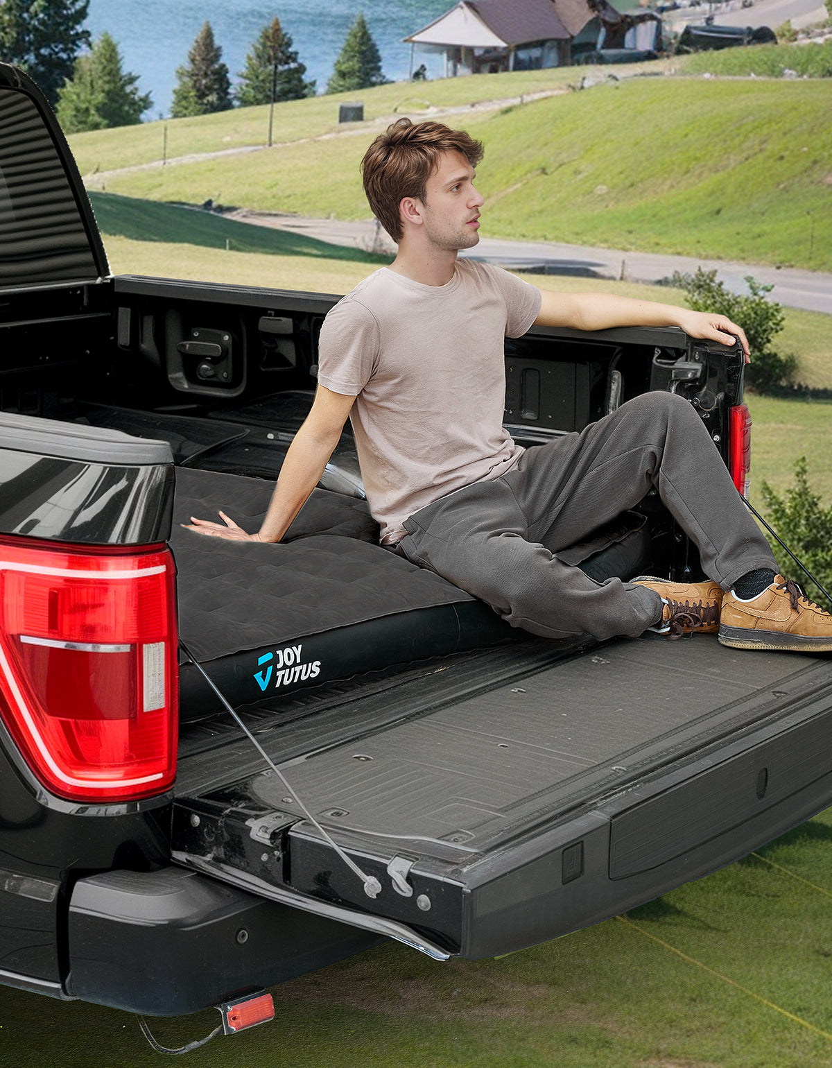 Truck Bed Air Mattress for 5.5–6.7 ft Beds – Camping Air Bed with External Pump