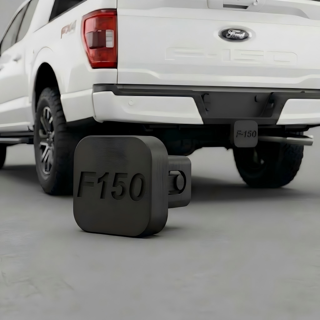 Joytutus 3D Printed F150 Trailer Hitch Cover | Anti-Break ABS Black Snap-in Hitch Receiver Plug for Ford F-150