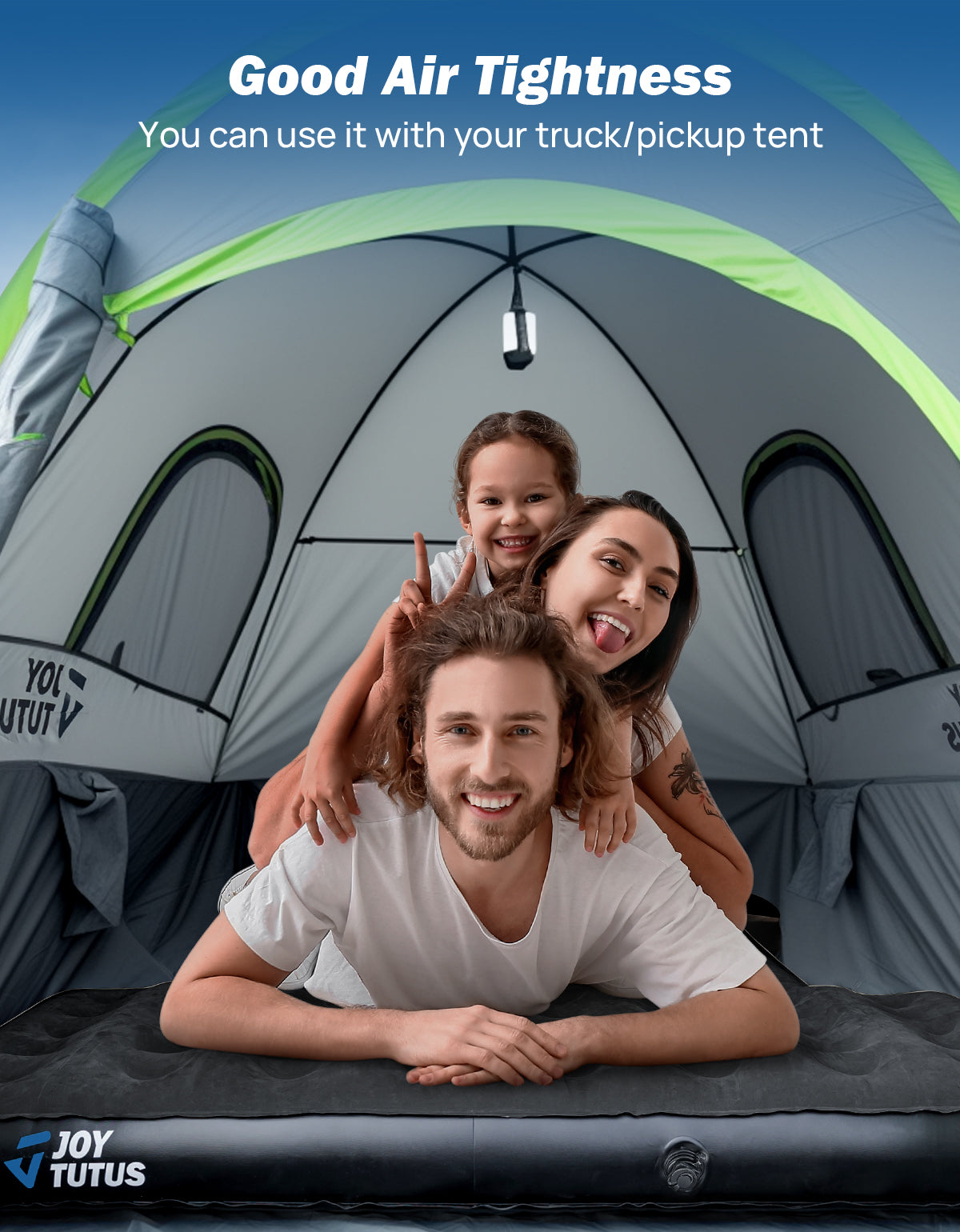 Truck Bed Air Mattress with Built-in Pump for 5.5–6.7 ft Beds – Camping Air Bed