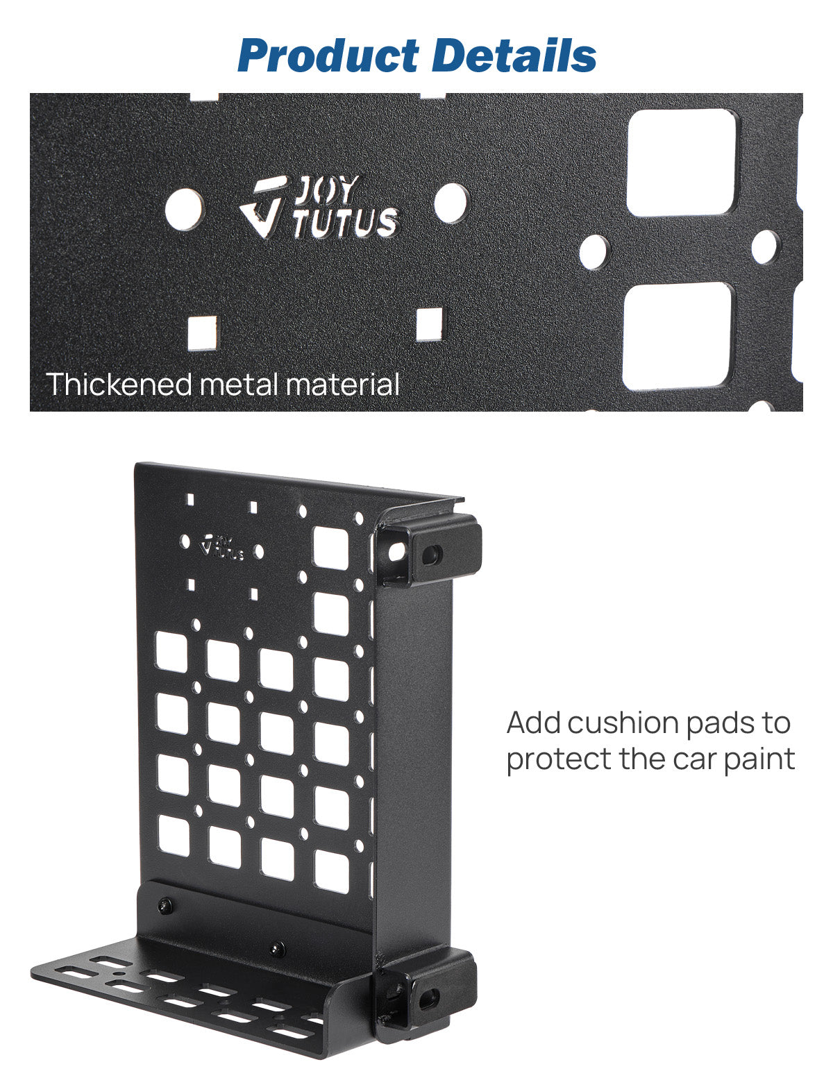 Gas Can Mount for Wrangler JK 2007-2018 with Versatile Molle Panel and 220LBS Step
