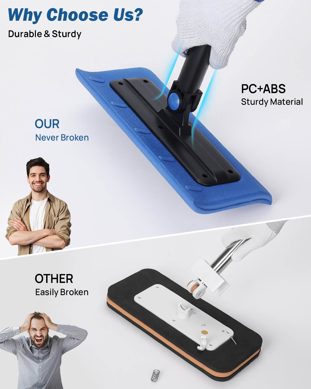 61" Adjustable Snow Brush and Ice Scraper Extendable for Car