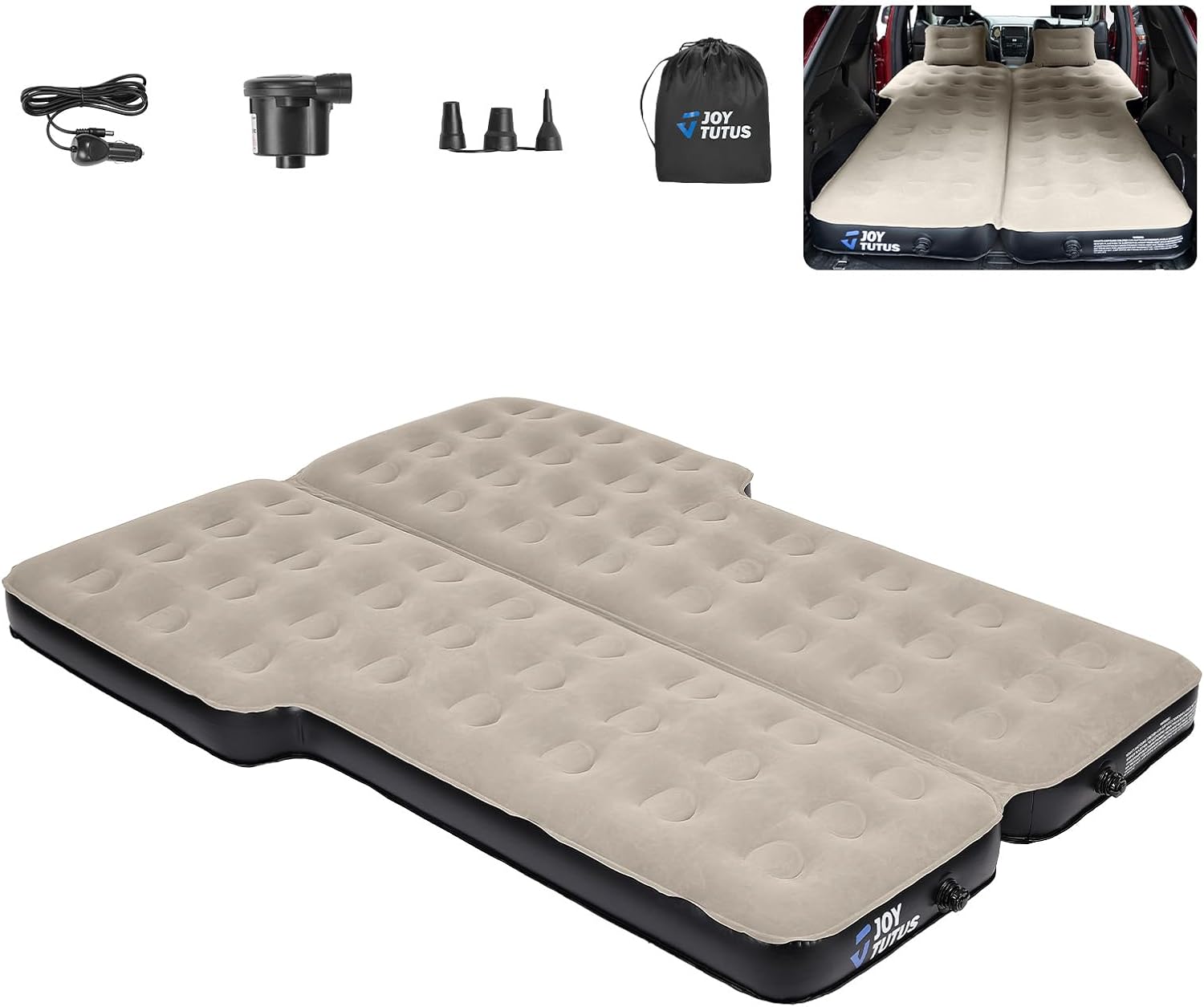 SUV & Truck Air Mattress for Car Camping, Foldable Design