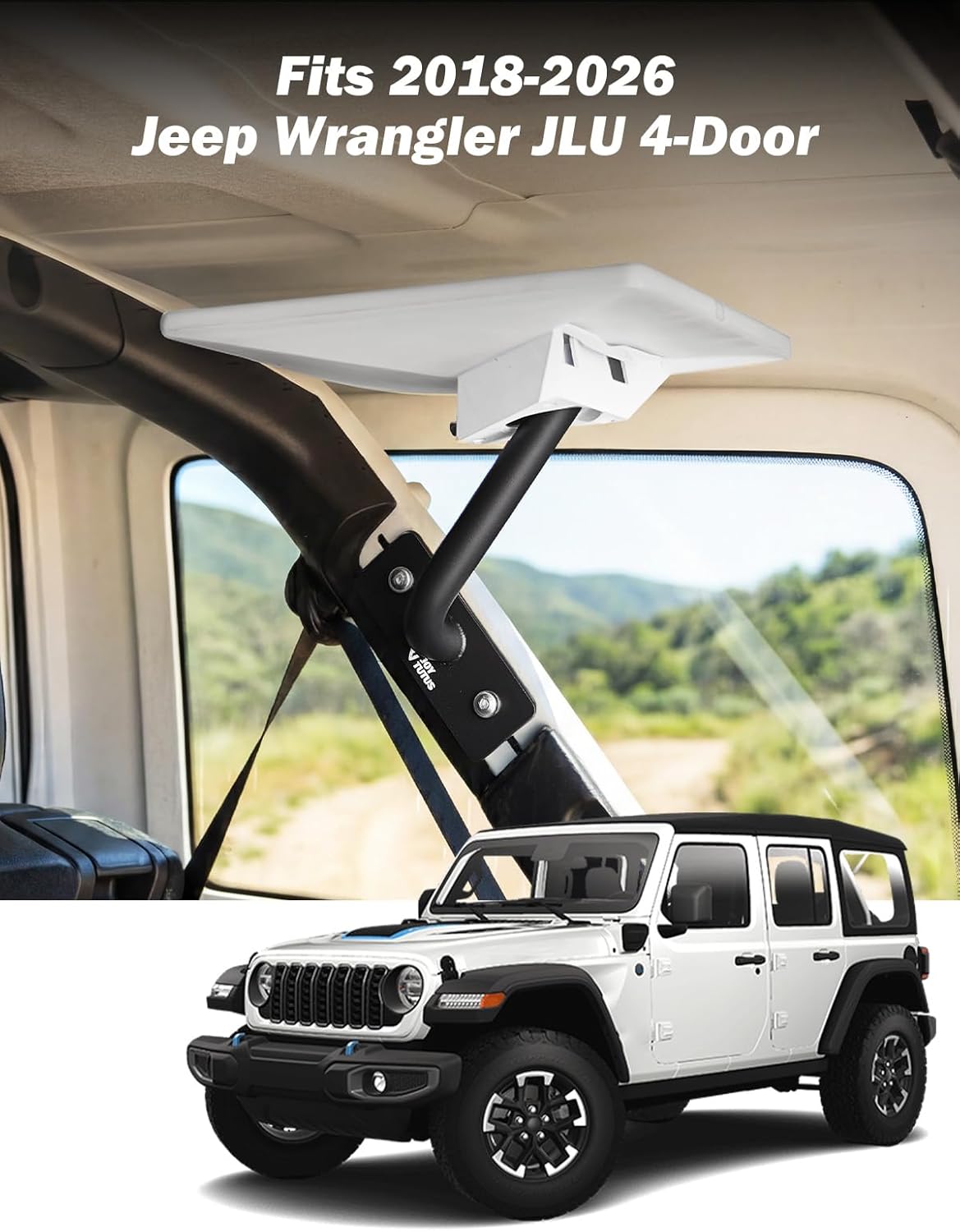 Starlink Mini Mount for Jeep Wrangler JLU 4-Door (2018–2026) Hard Top
