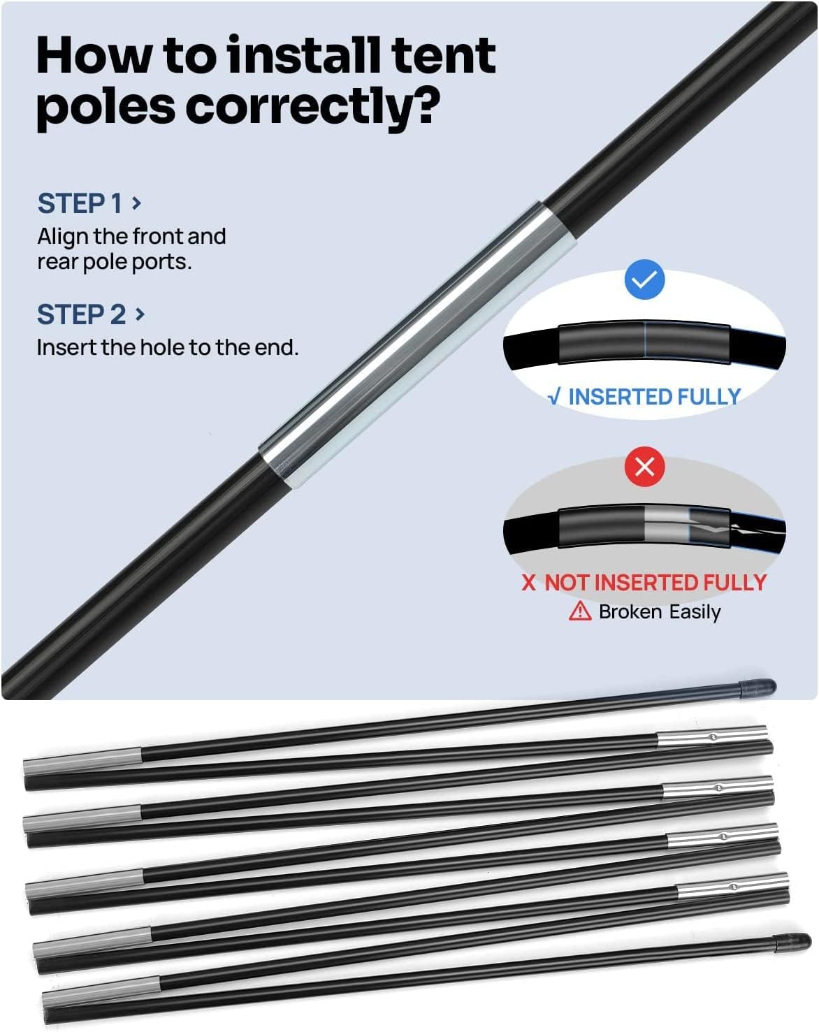 Pickup Truck Tent 2.0, PU2000mm Waterproof Double-Layer, 2-Person