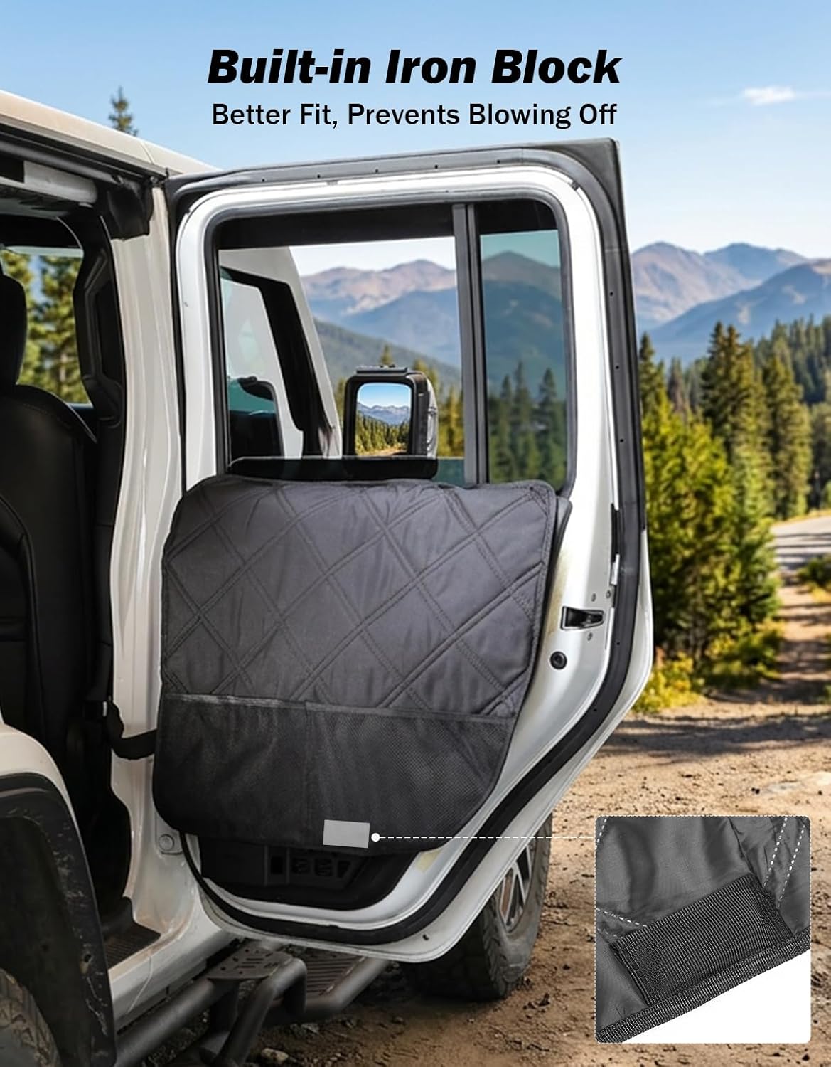 Dog Door Protector for Jeep Wrangler JL & Gladiator JT (2018–2026) – Stop Scratches, Stay Clean, Travel Better (2 Pack)