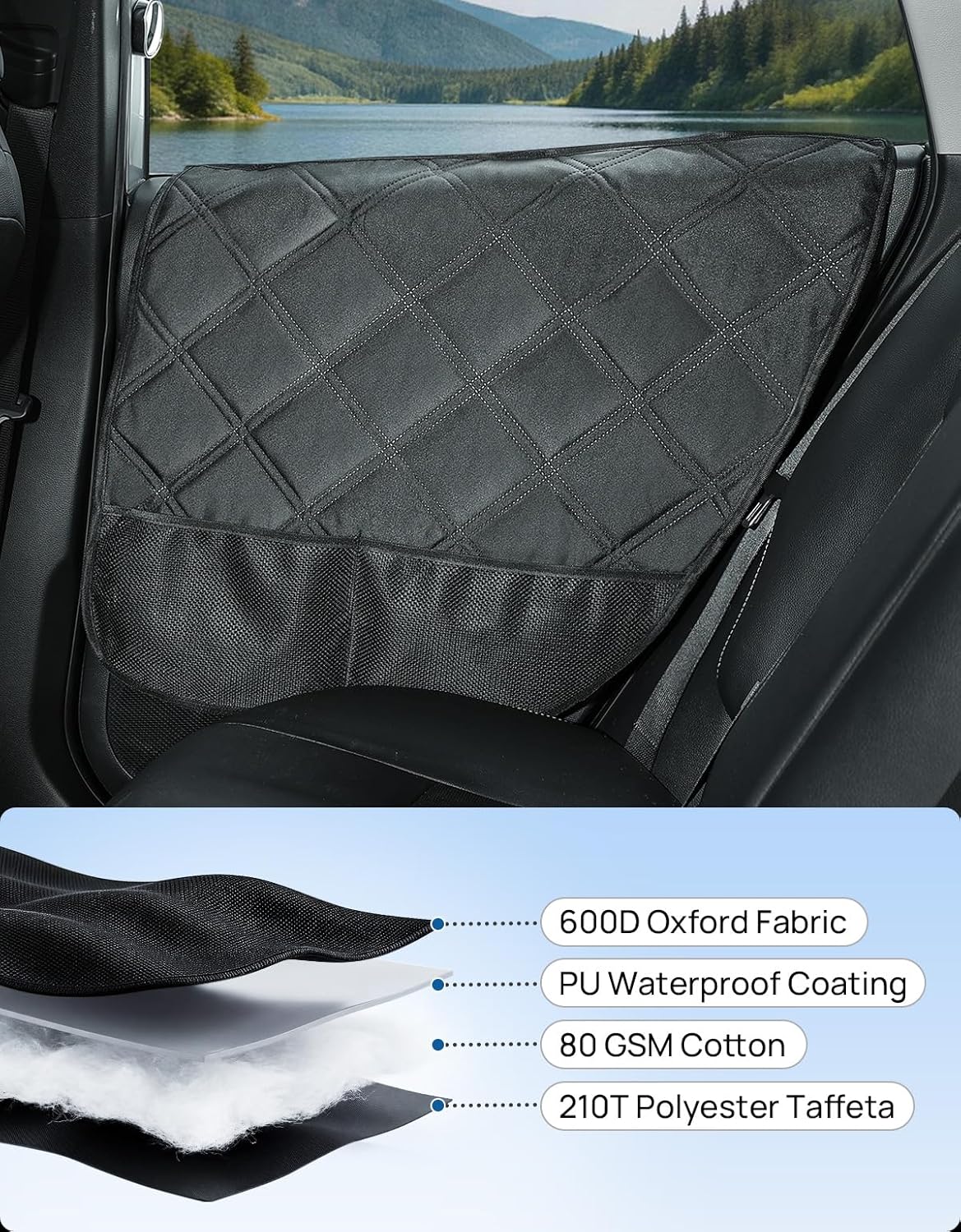 Dog Door Protector for Jeep Wrangler JL & Gladiator JT (2018–2026) – Stop Scratches, Stay Clean, Travel Better (2 Pack)