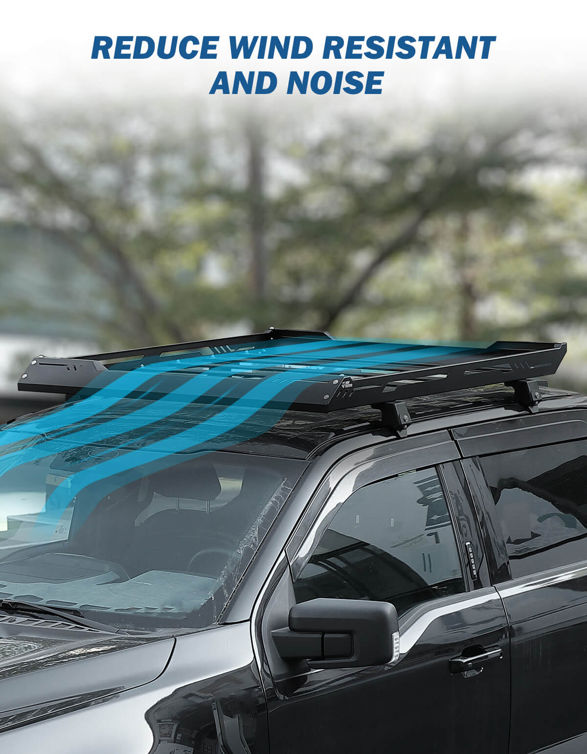 Roof Rack Basket for Ford F-150 Crew Cab 2021–2025, Heavy-Duty Cargo