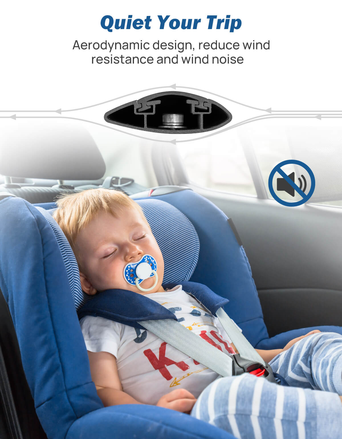 Roof Rack Cross Bars for Grand Cherokee 2011–2021 w/ Grooved Rails