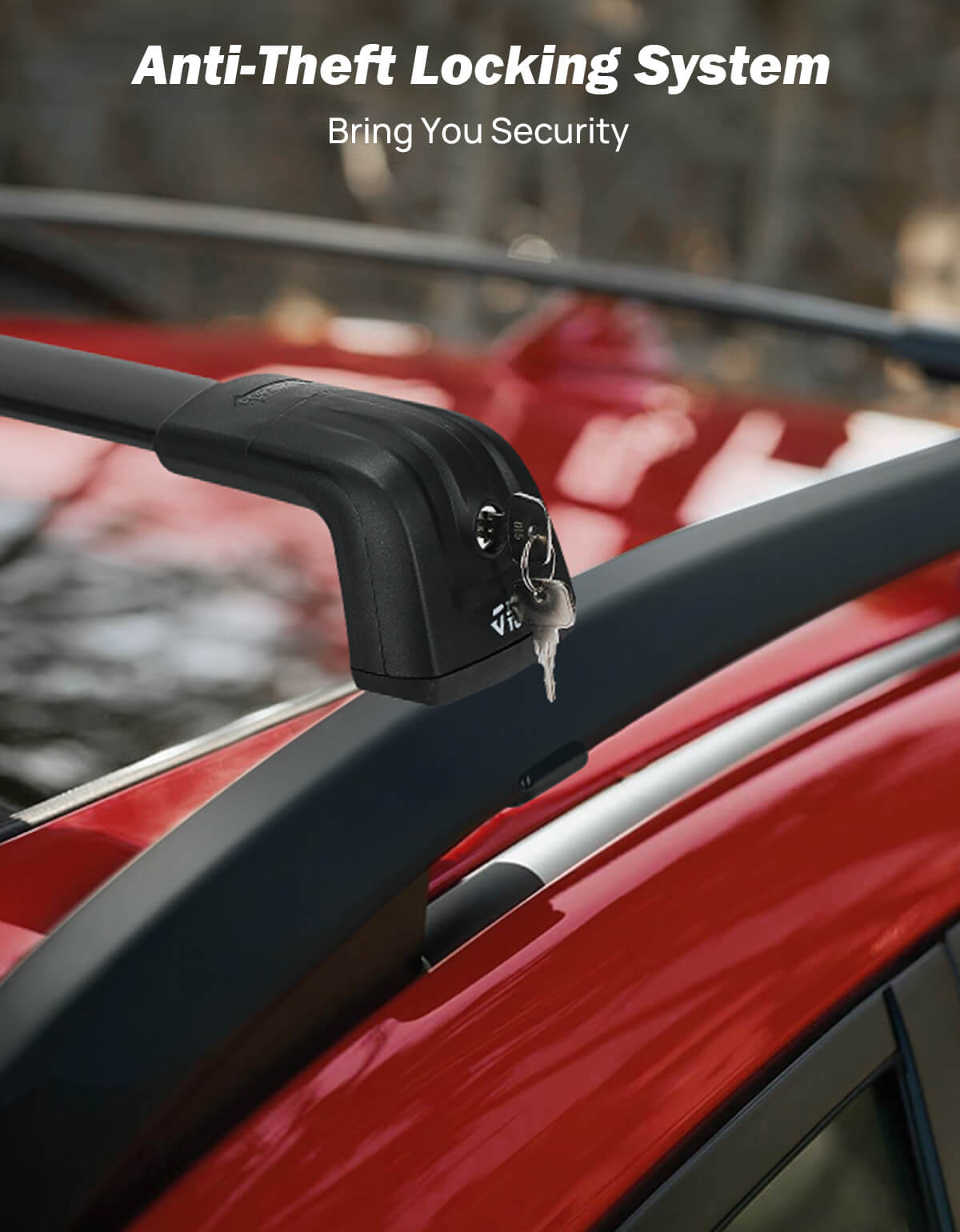 Lockable Roof Rack Cross Bars for Ford Explorer 2020–2025 w Rails