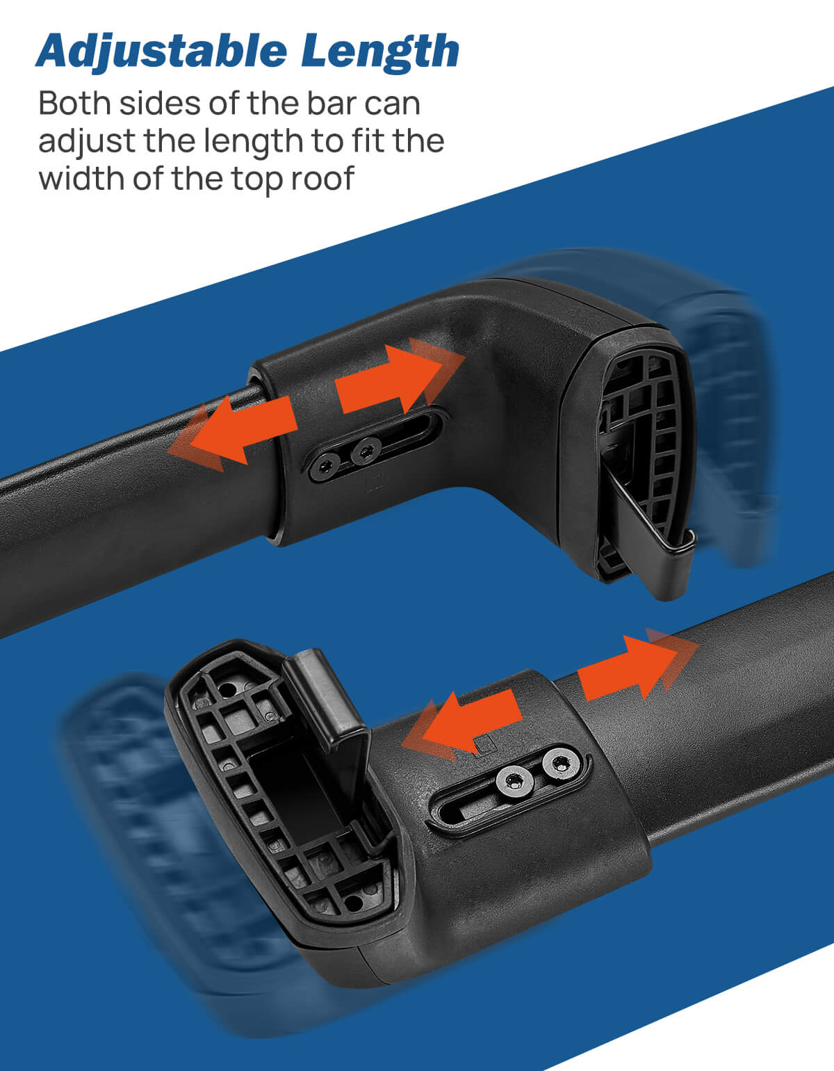 Lockable Roof Rack Cross Bars for Ford Explorer 2020–2025 w Rails