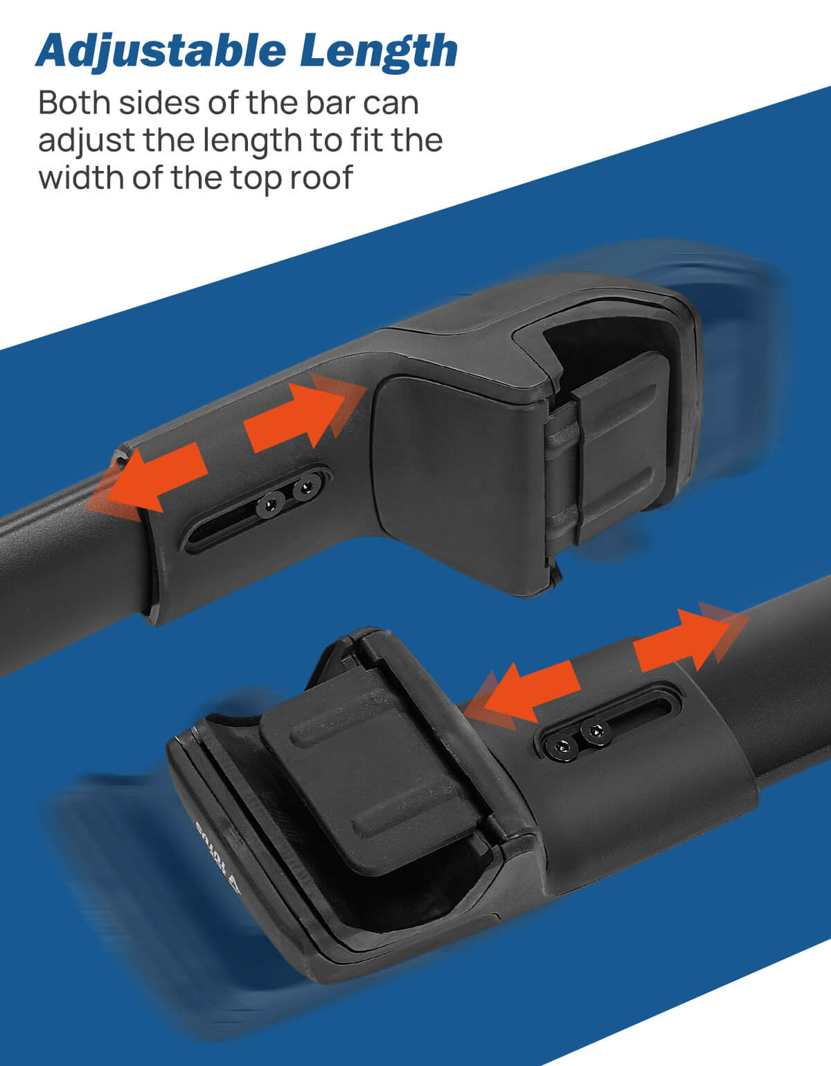 Lockable Roof Rack Cross Bars Compatible with RAV4 Adventure/TRD Off-Road 2019-2024