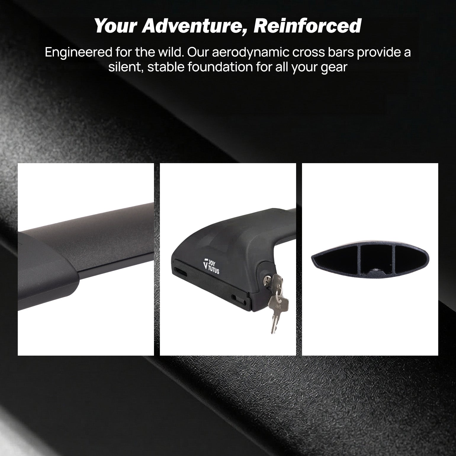 Roof Rack Cross Bars for 2021–2026 Jeep Grand Cherokee L & WL | 300 lbs Lockable Aluminum Crossbars