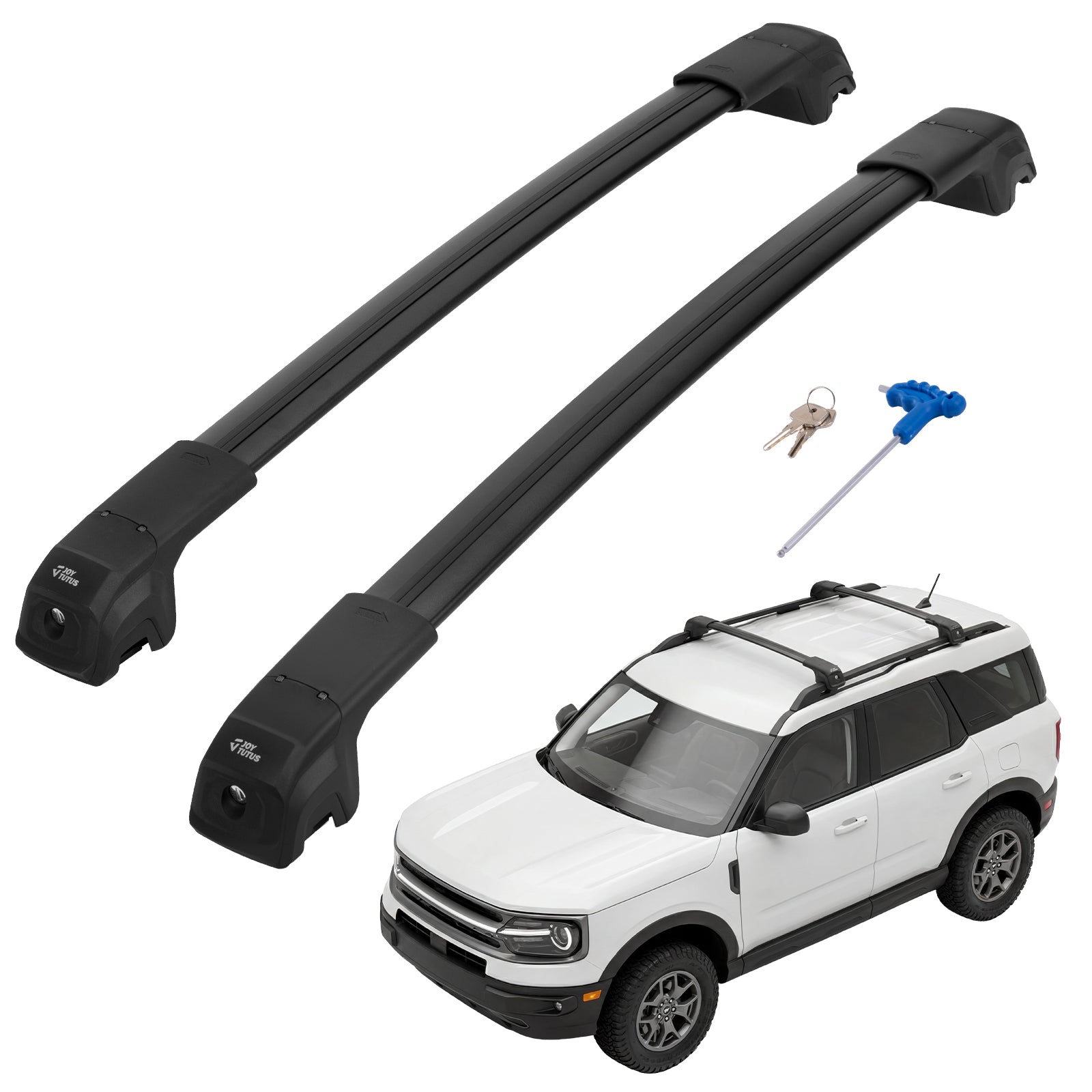 Ford Bronco Sport On Road (2021–2026) Roof Rack Cross Bars – Lockable Aluminum