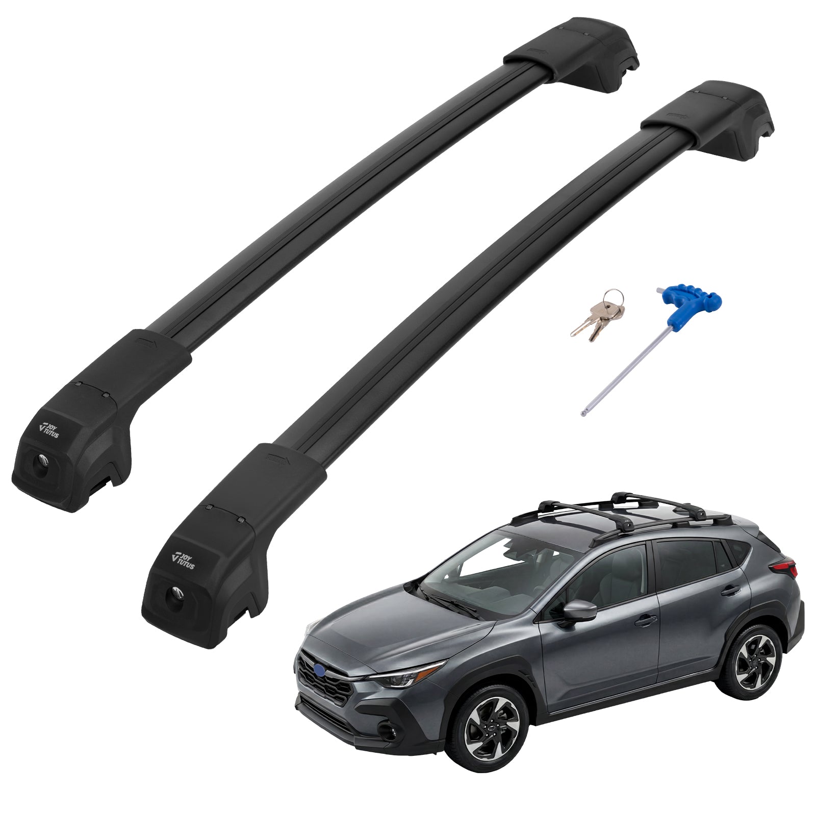 Subaru Crosstrek (2024–2026) Roof Rack Cross Bars – Lockable Aluminum