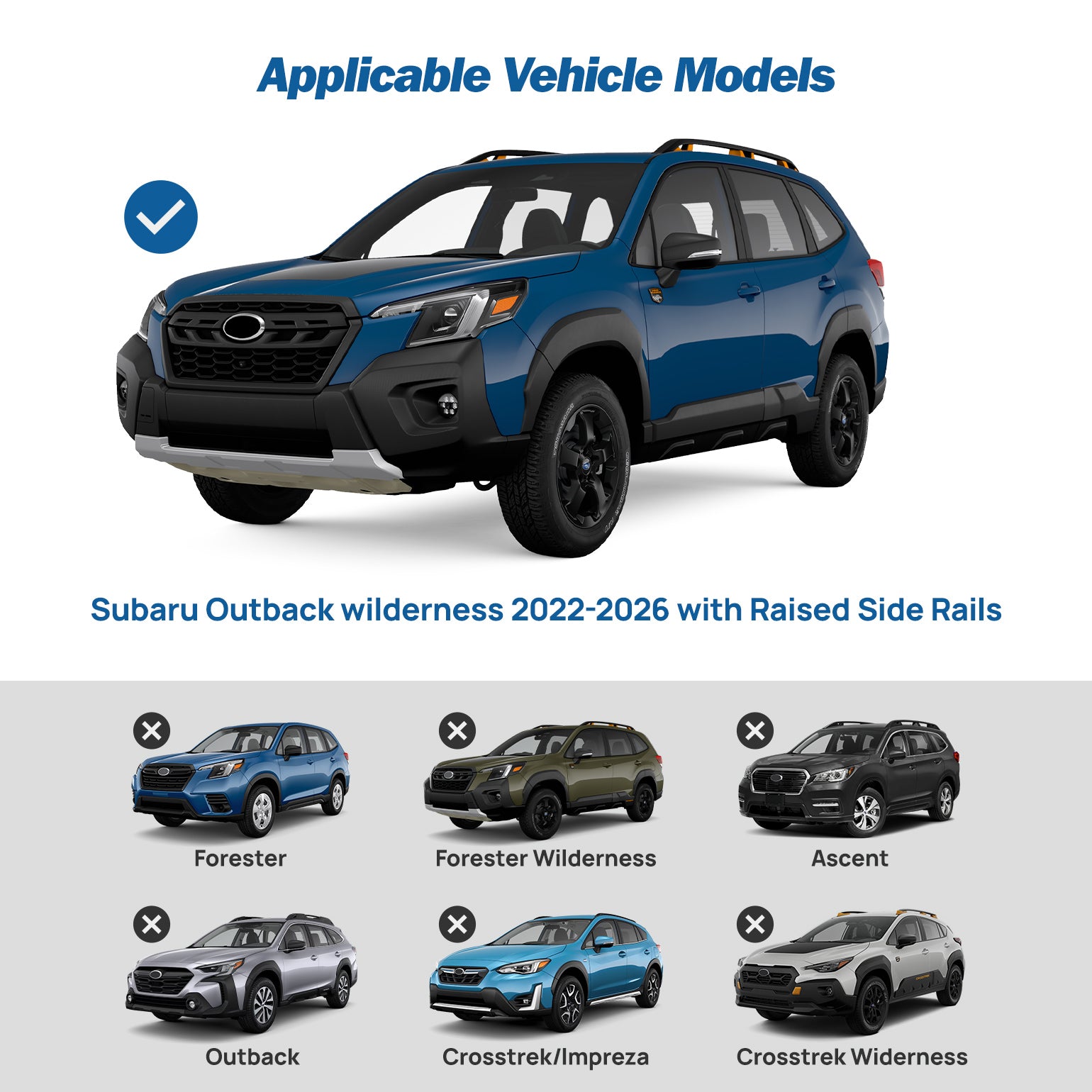 Subaru Outback Wilderness (2022–2026) Roof Rack Cross Bars – Lockable Aluminum