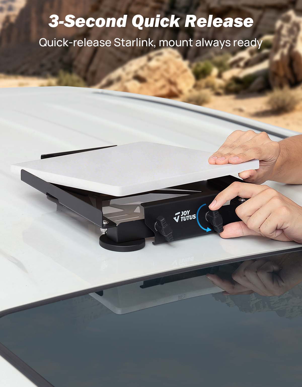 Starlink Mini Magnetic Car Mount for Steel Roofs & Hoods