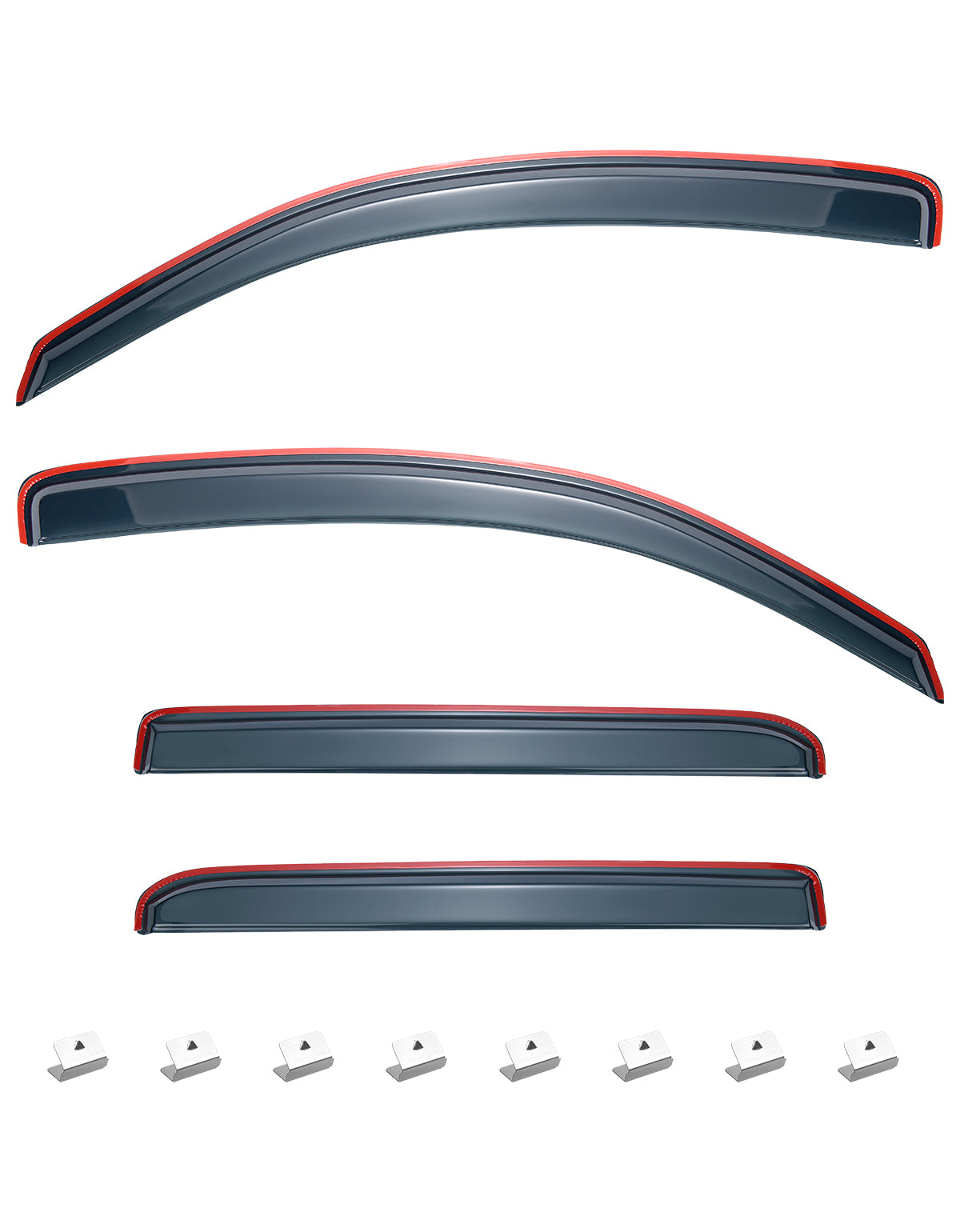 In-Channel Rain Guards for Toyota Tacoma Double Cab 2005–2015