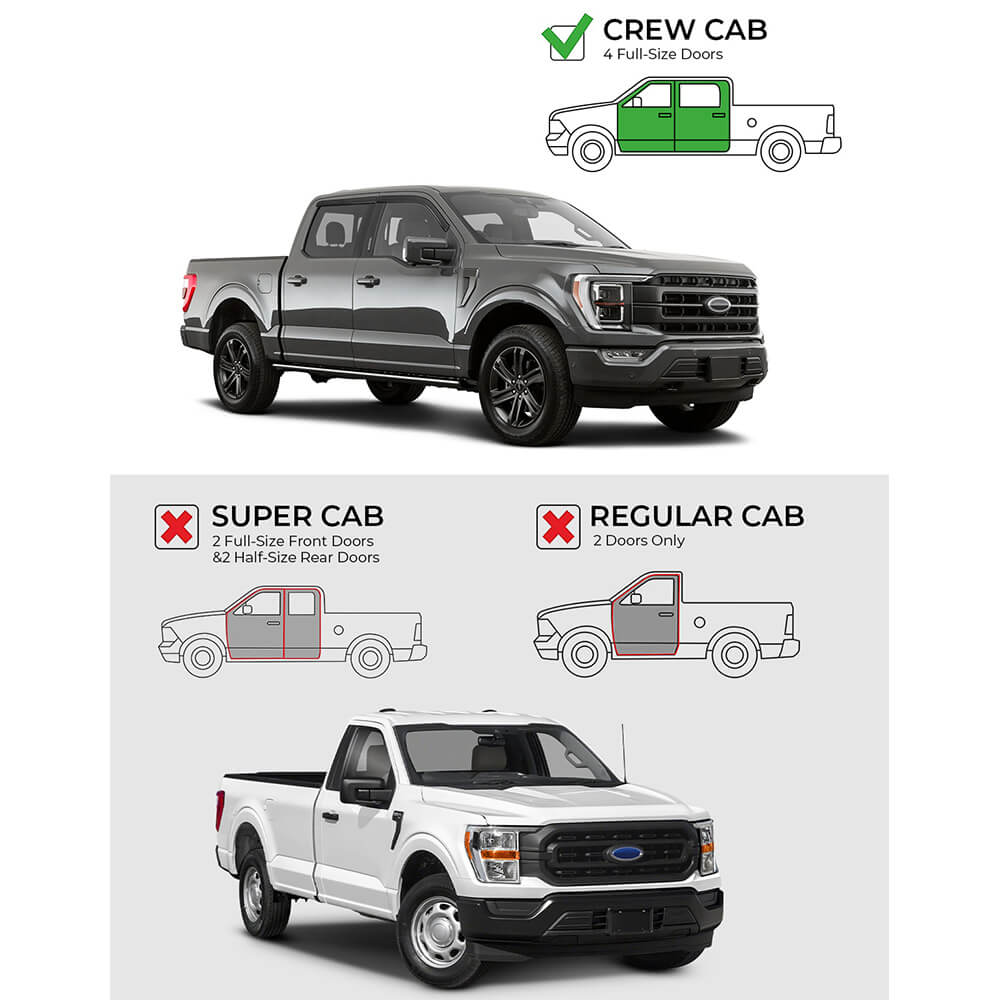 Low Profile Vent Visor Compatible with F150