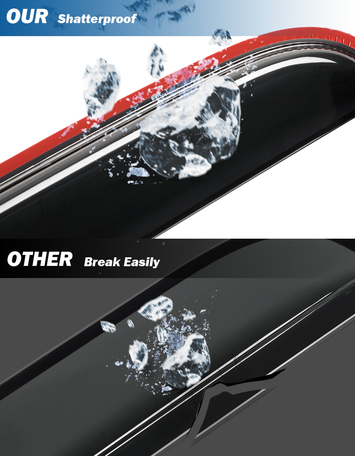 Tacoma Rain Guards 2016–2023 Double Cab – In-Channel Window Deflectors