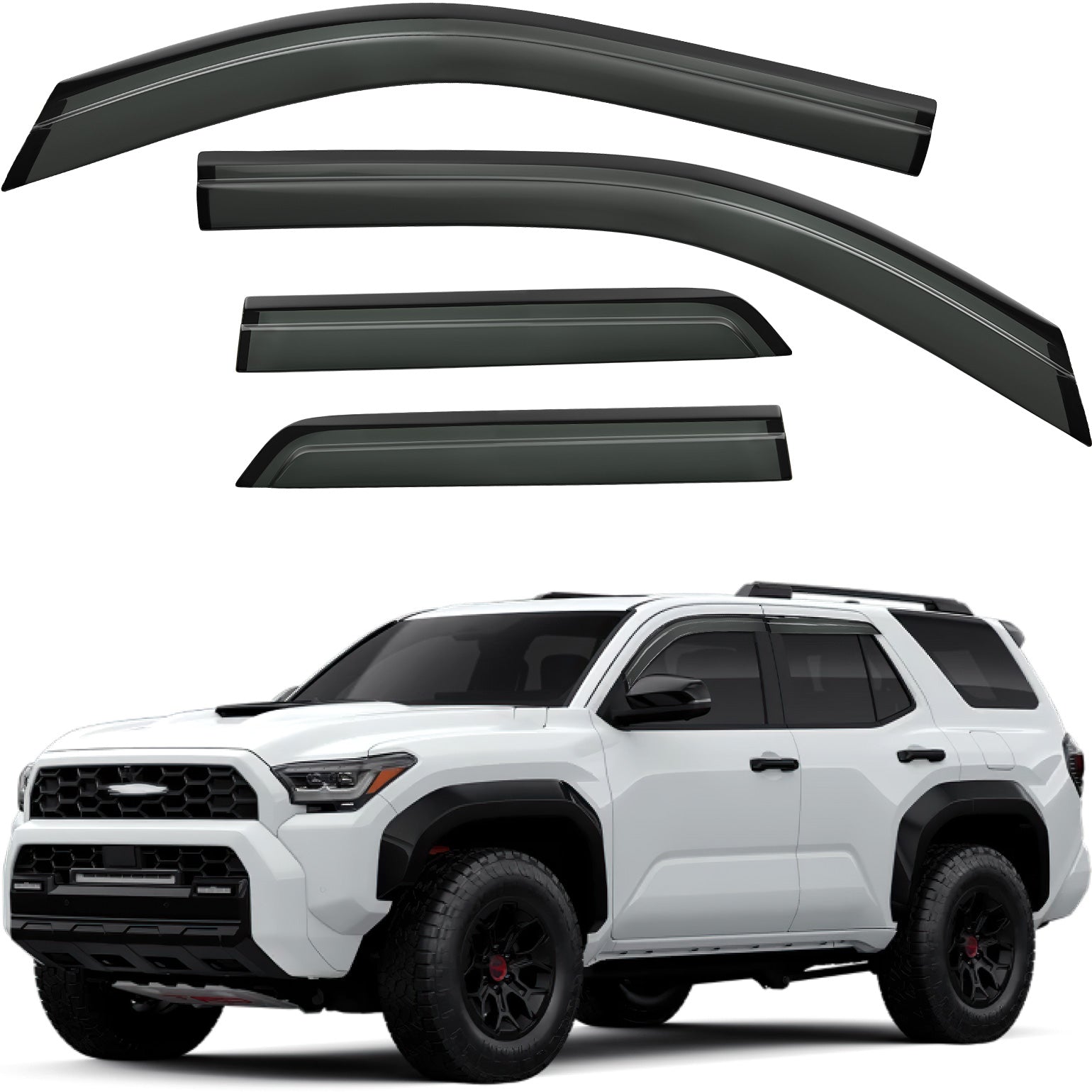 Low Profile Rain Guards for Toyota 4Runner 2025–2026, Smoked