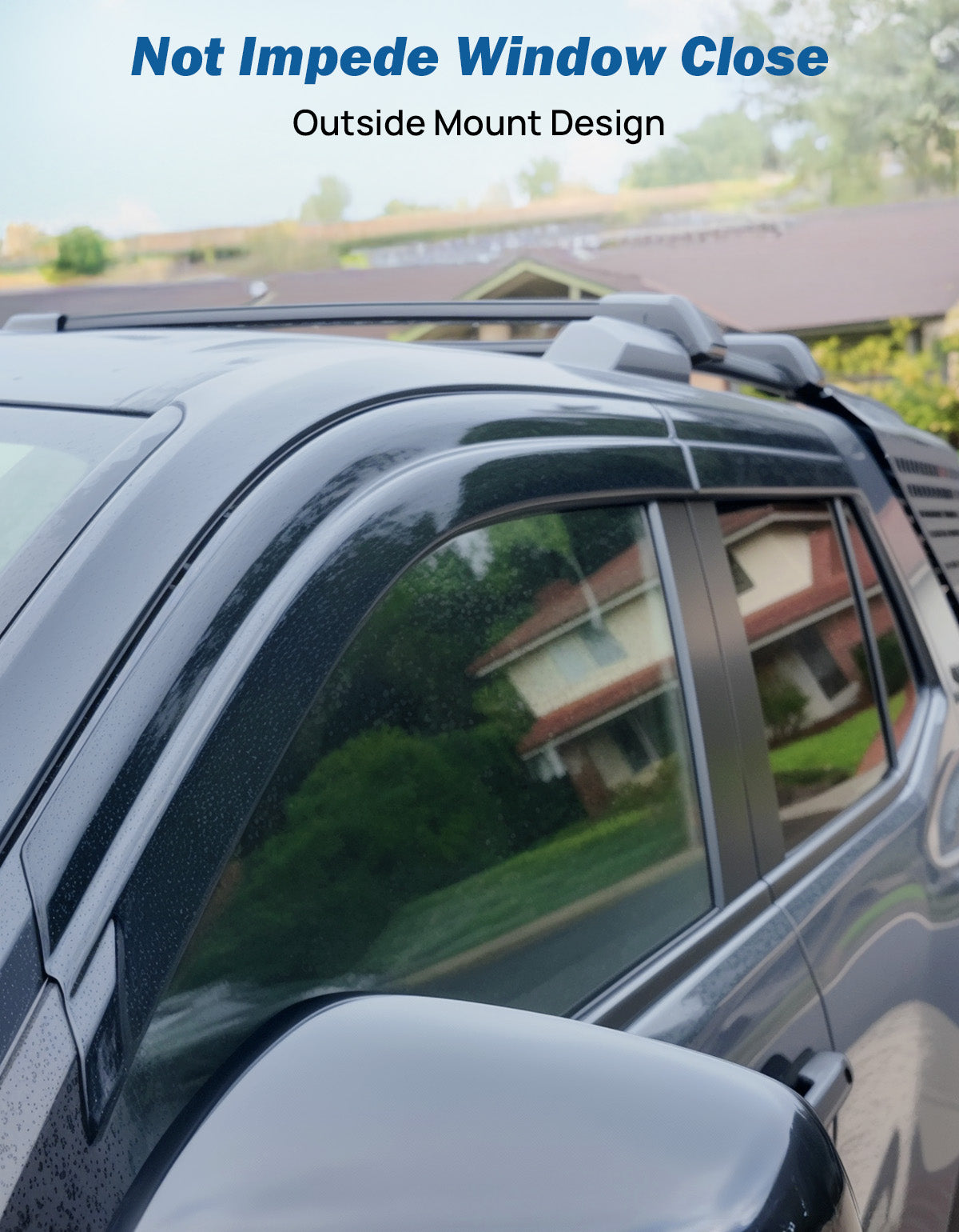 Low Profile Rain Guards for Toyota 4Runner 2025–2026, Smoked