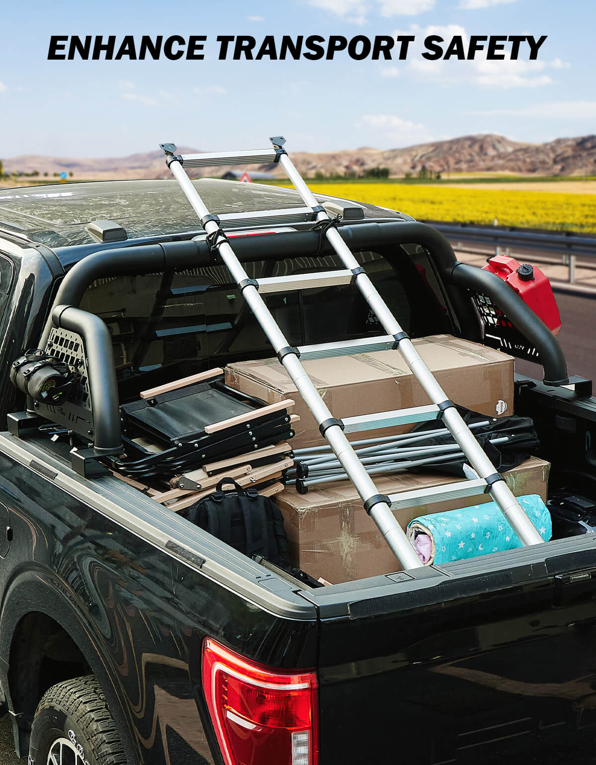 Adjustable Roll Bar for Full-Size Truck