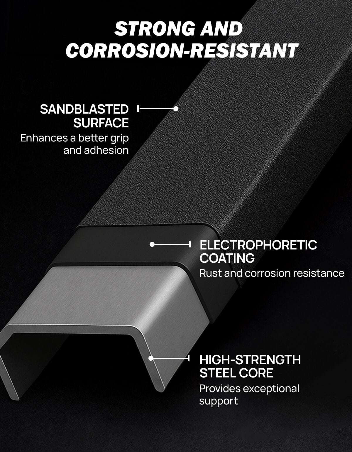 High Truck Bed Rack for Full Size & Mid Size Truck 16.5-21.2"