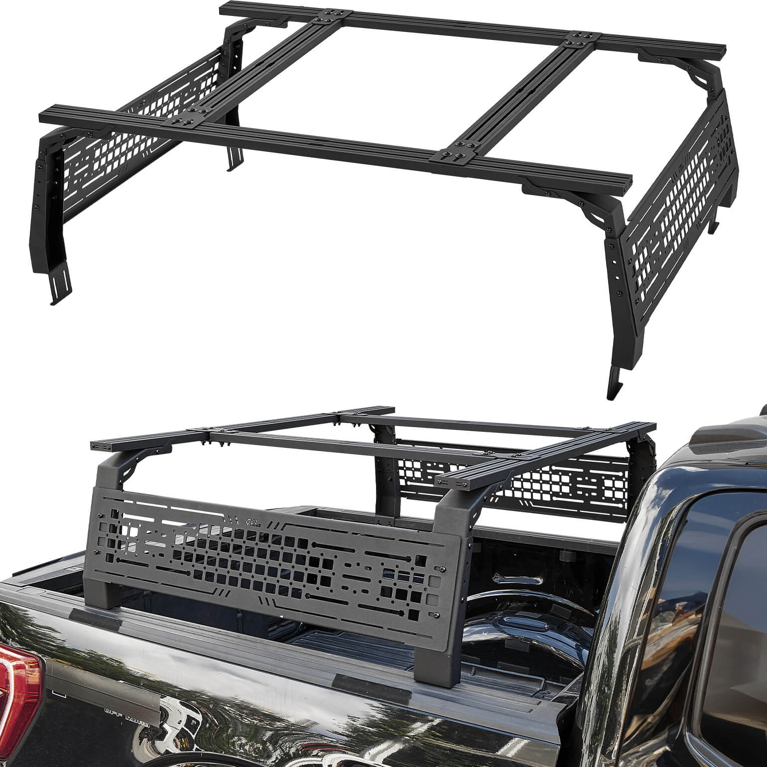 Adjustable 16.5–21.2" Truck Bed Rack for Full & Mid-Size Pickups