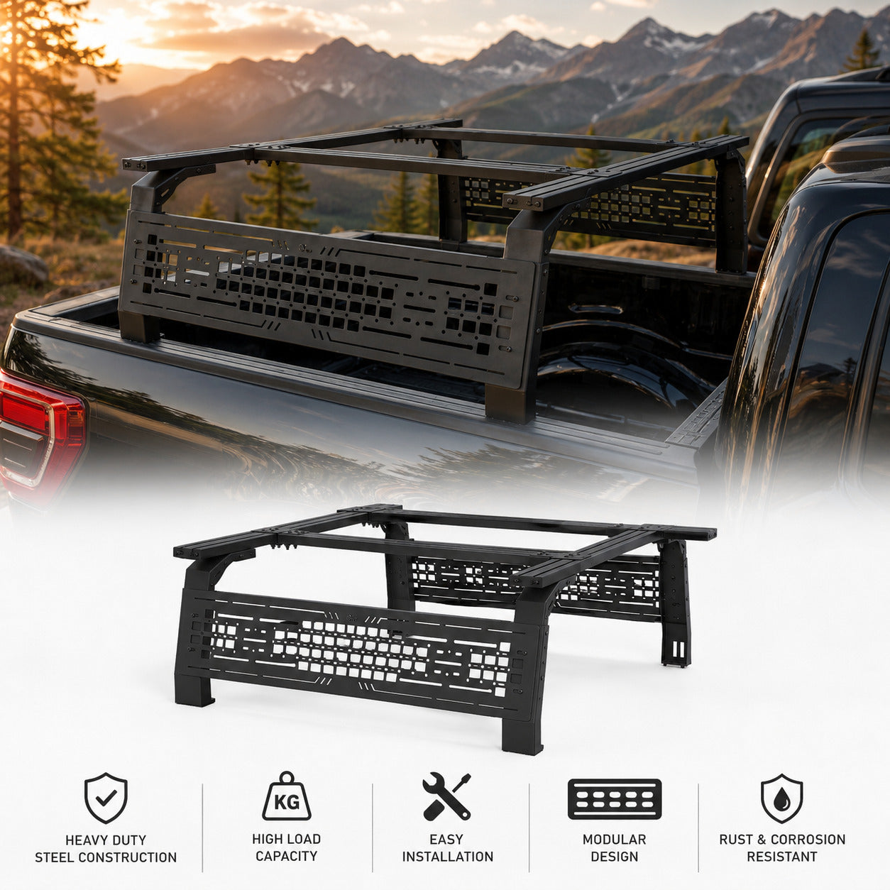 ProFlex Expedition System | Adjustable Bed Rack for Full & Mid-Size Trucks