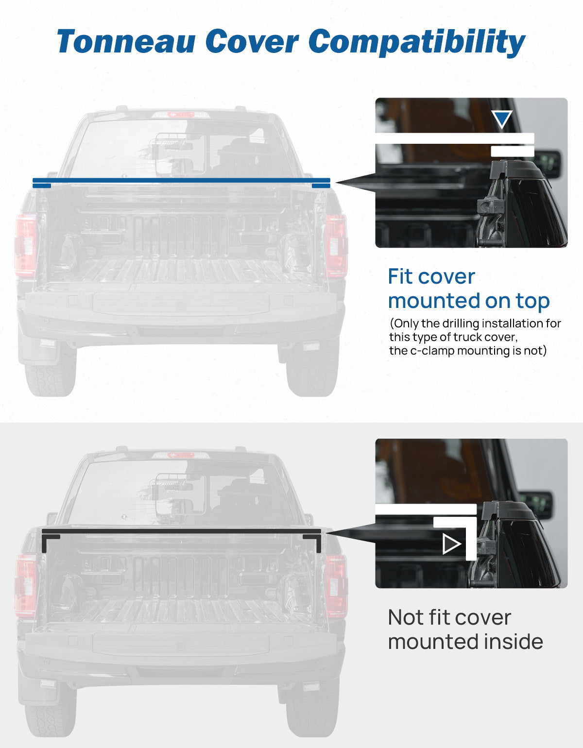 Full-Size Truck Roll Bar with Brake Light – Fits F150, Silverado, Ram & Tundra