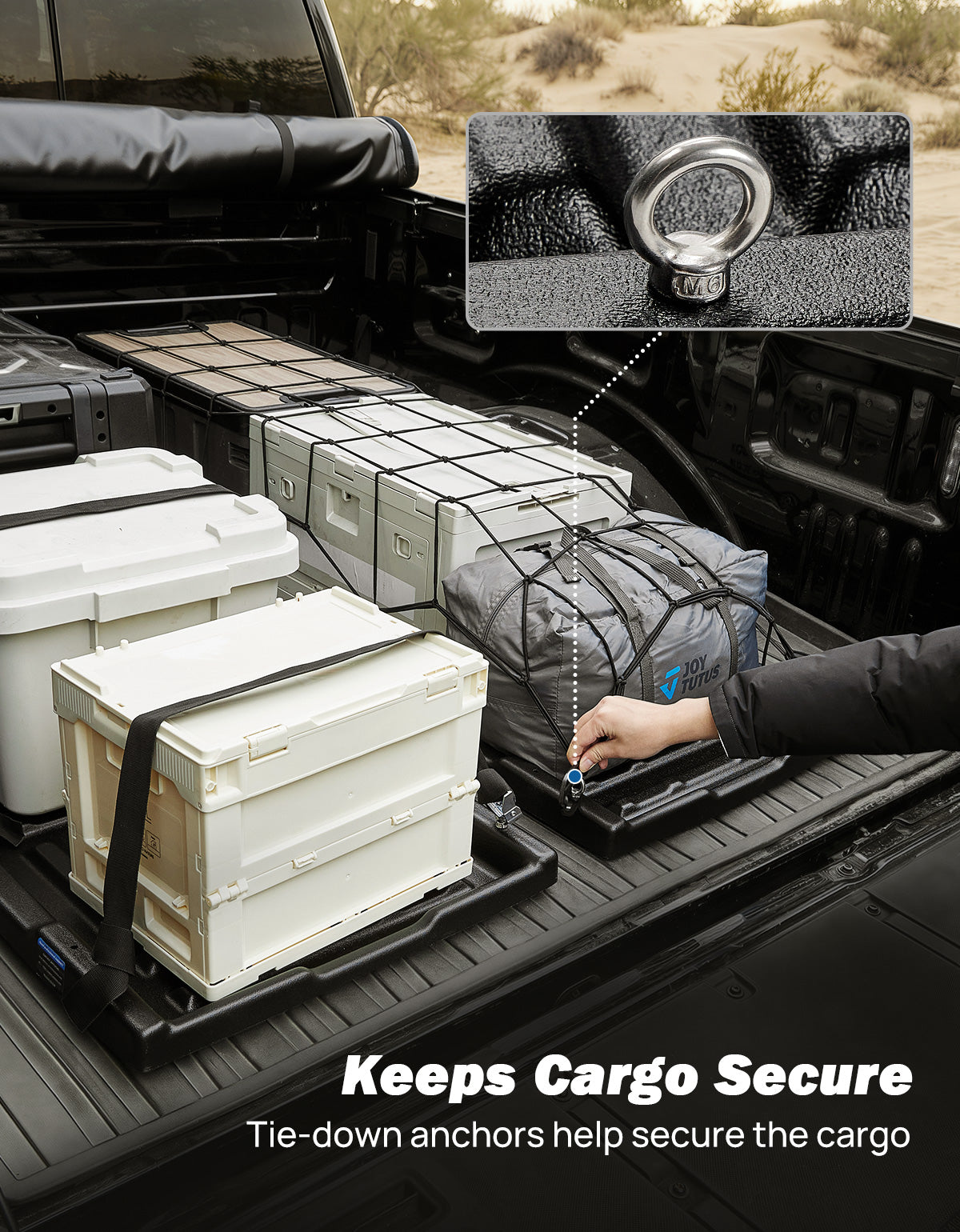 350LB Adjustable Slide-Out Truck Bed Organizer Tray