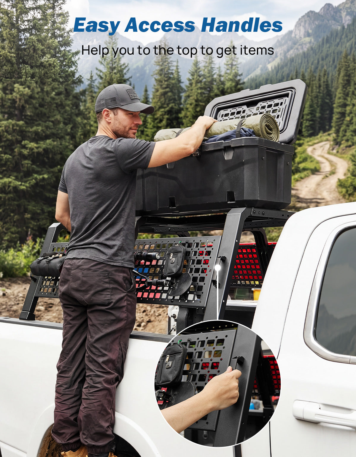 Modular Full-Size Rack | Adjustable Overland Rack for F150, Ram & Tundra