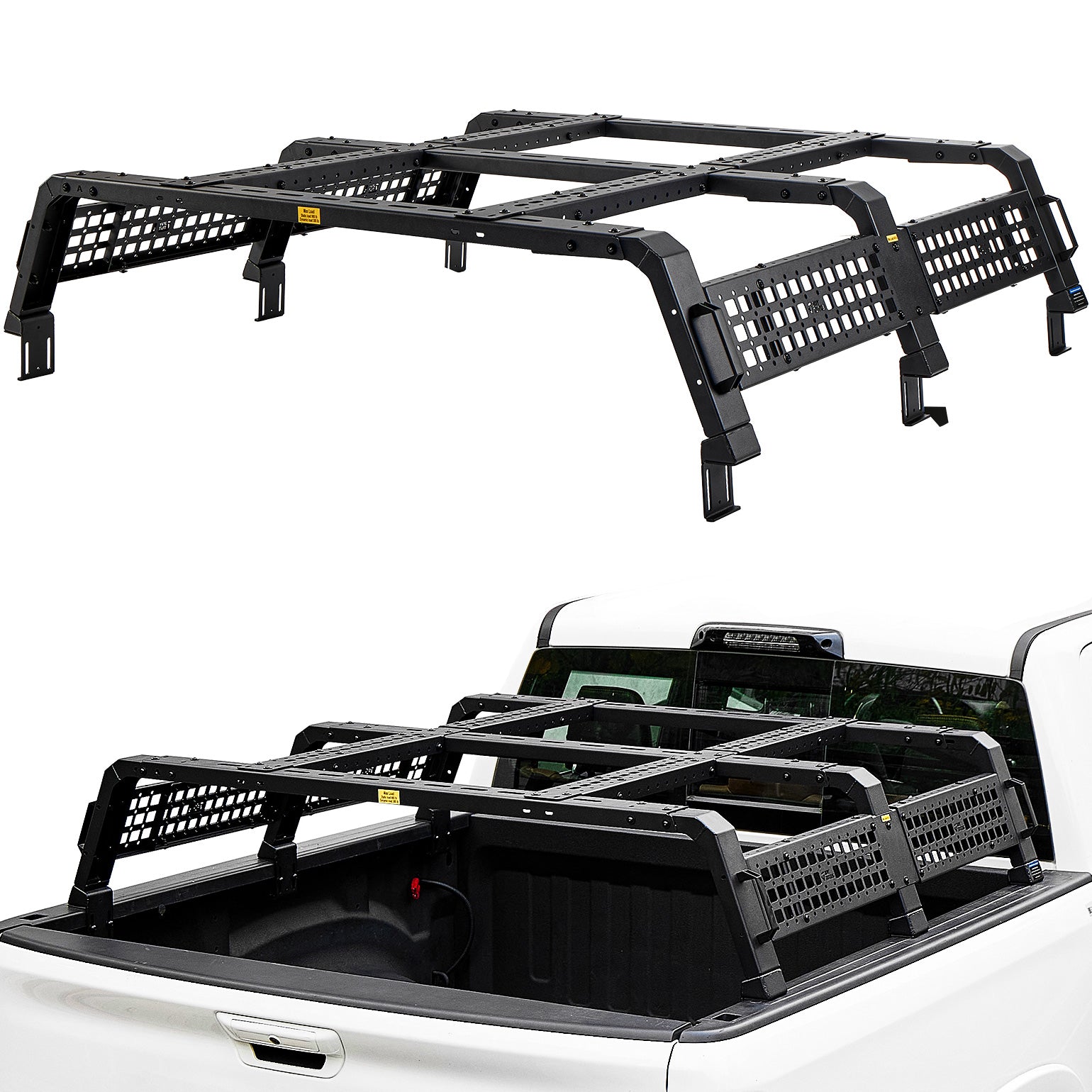 Modular Utility Rack for Full-Size Trucks | 13.3" MOLLE Bed Rack for Kayaks, Cargo & Outdoor Gear